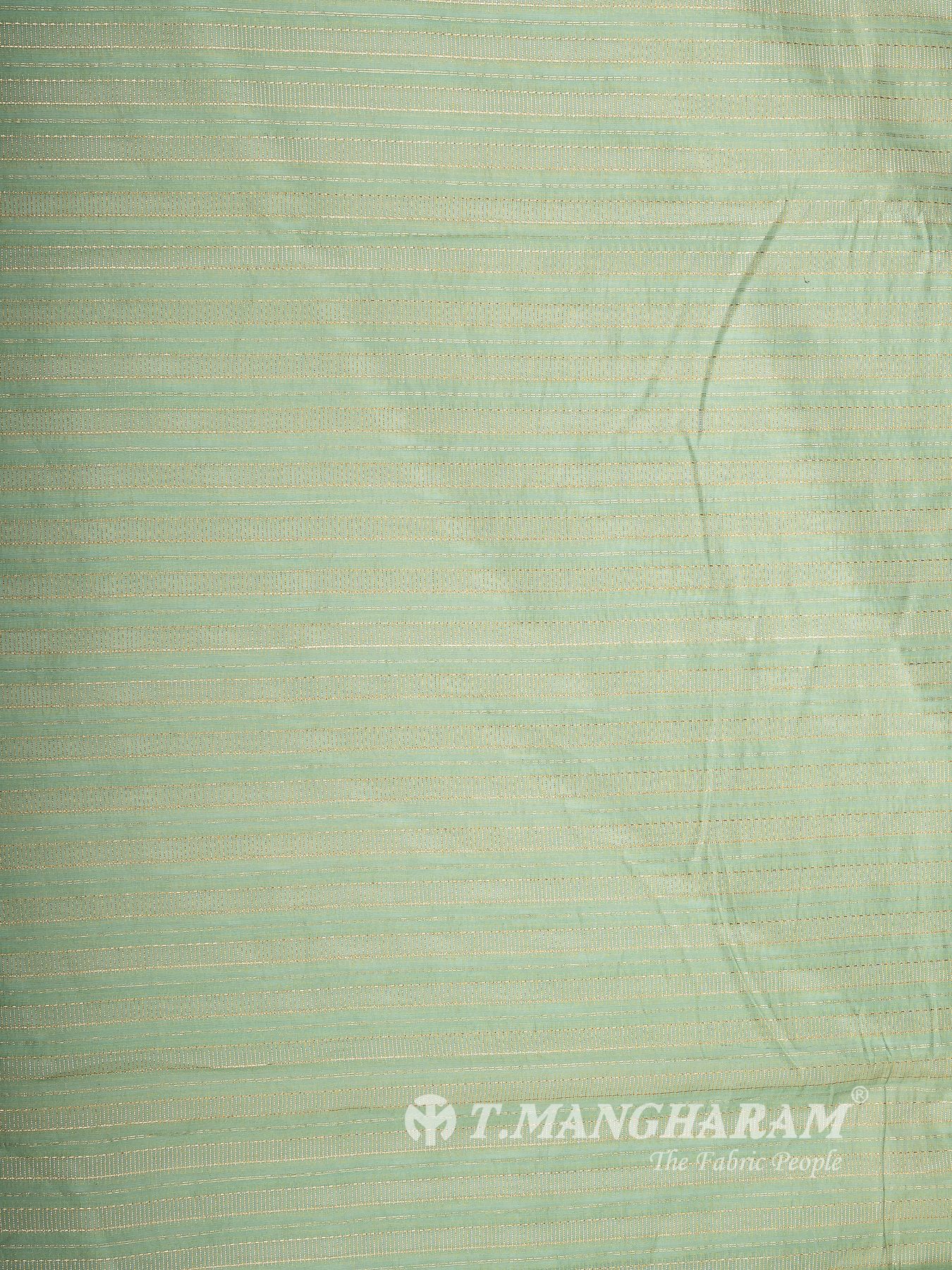 Green Chanderi Cotton Fabric - EC15681