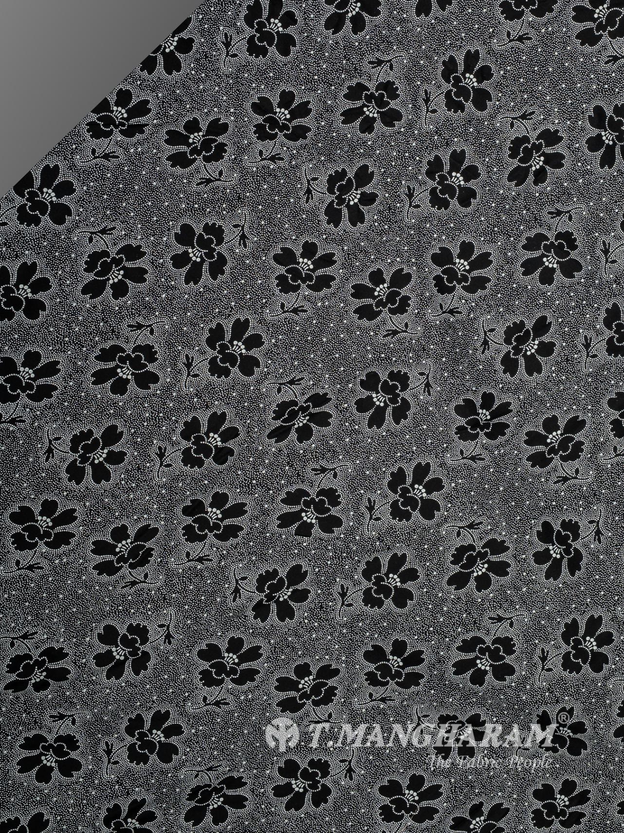 Black and White Rayon Cotton Fabric
