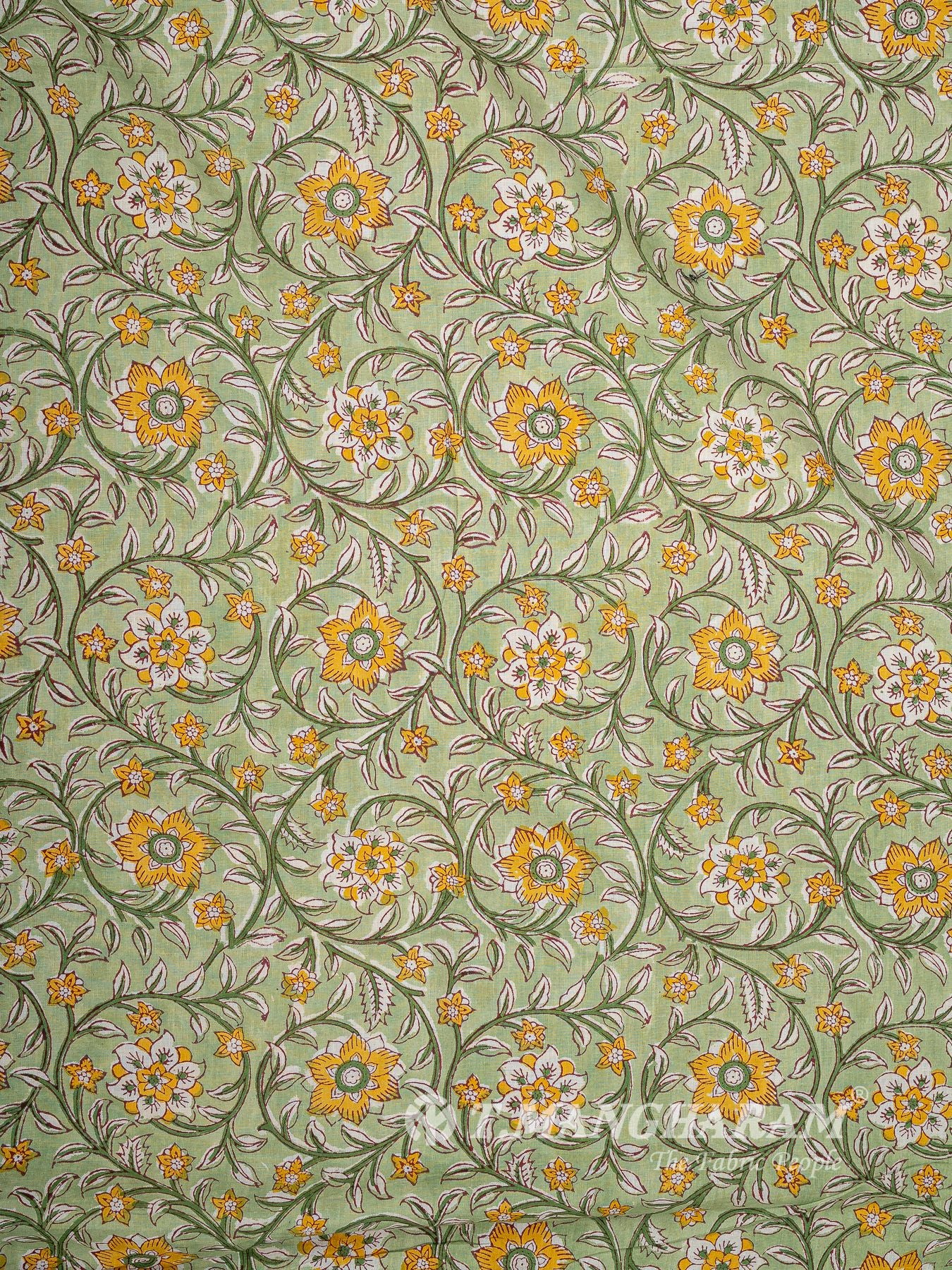Green Cotton Fabric - EC16061