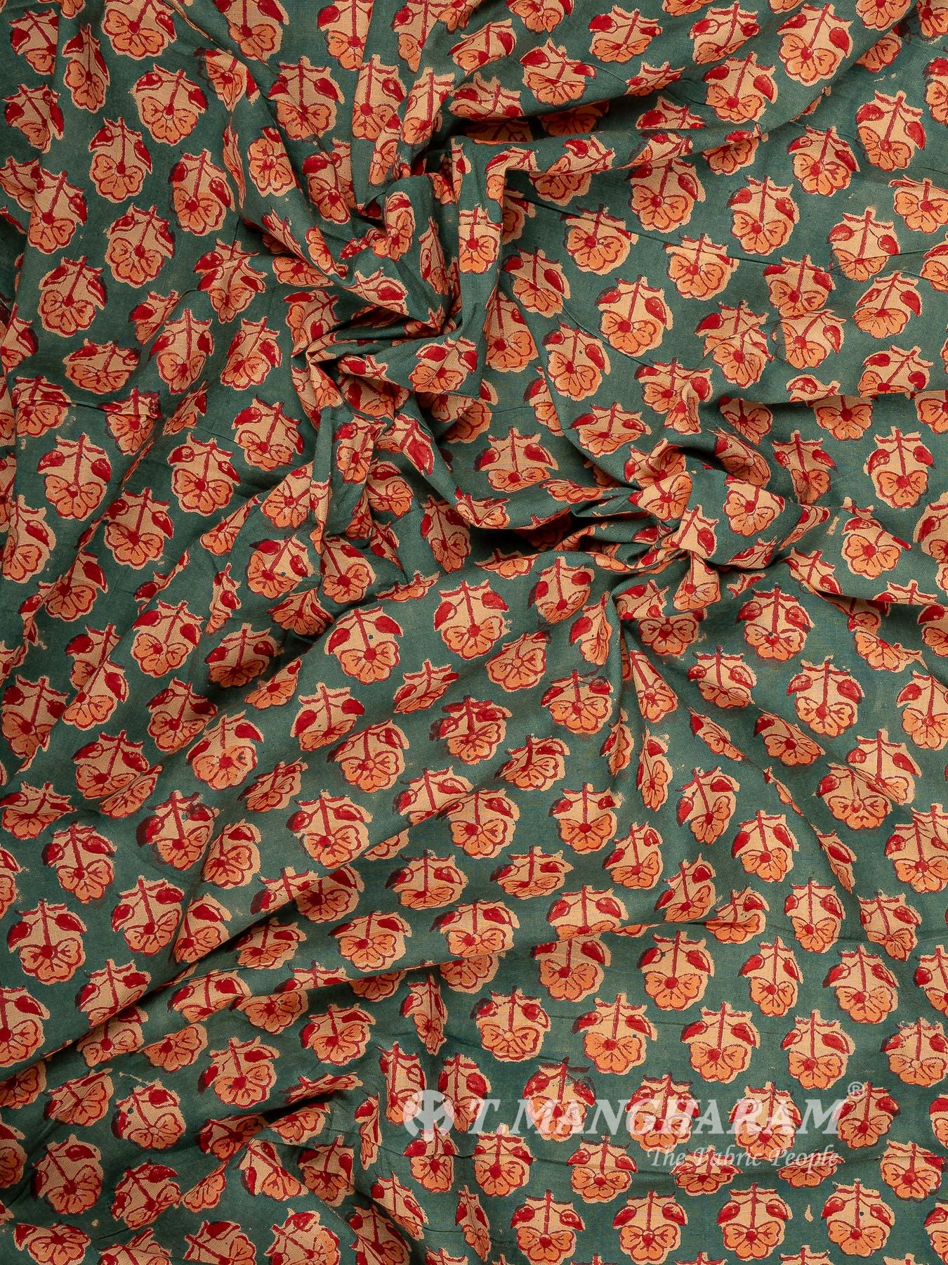 Green Cotton Fabric - EC16030