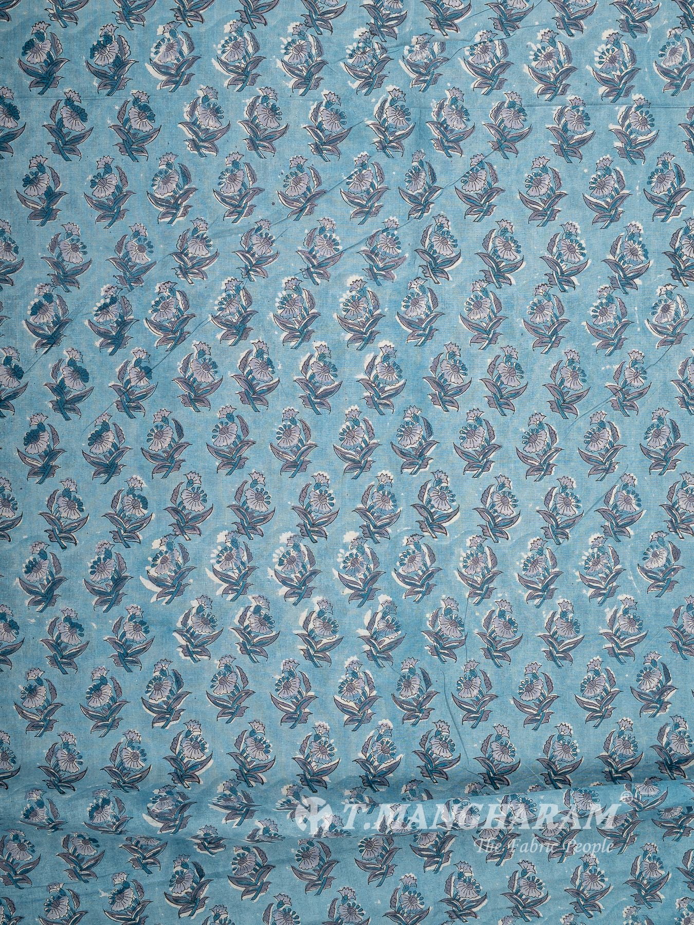 Blue Cotton Fabric - EC16054