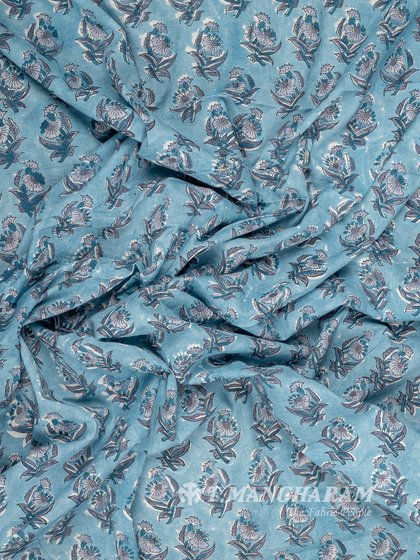 Blue Cotton Fabric - EC16054