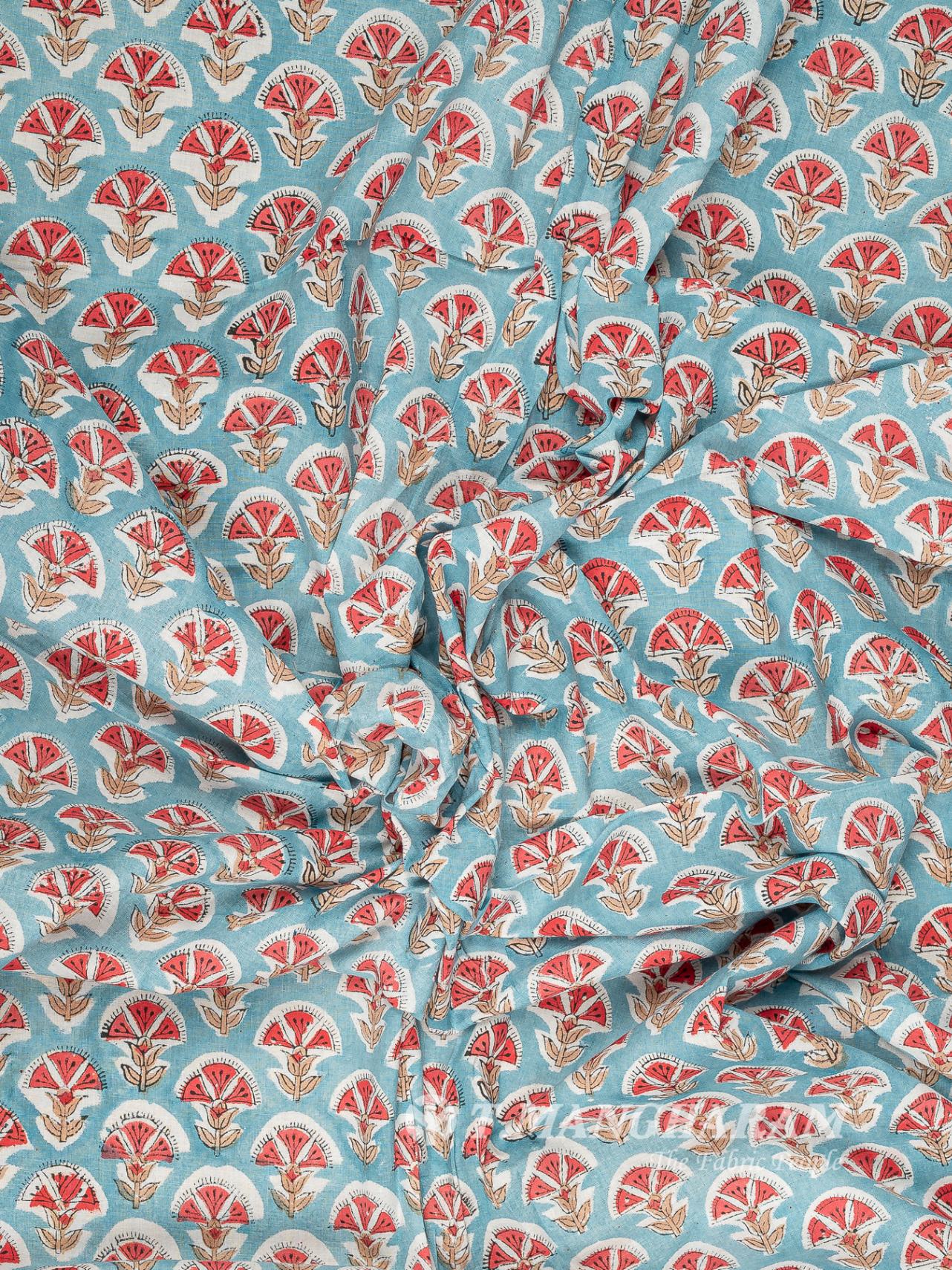 Blue Cotton Fabric - EC16035