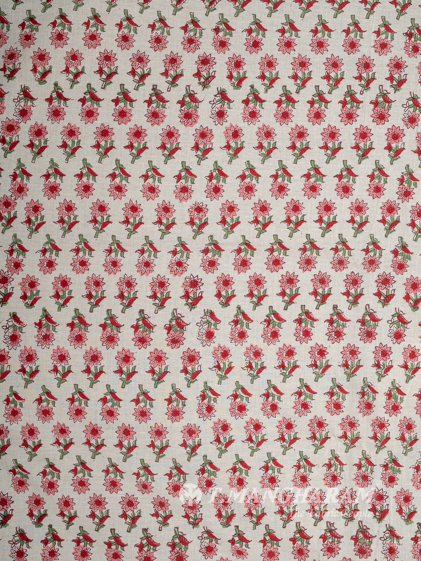 Cream Cotton Fabric - EC16023