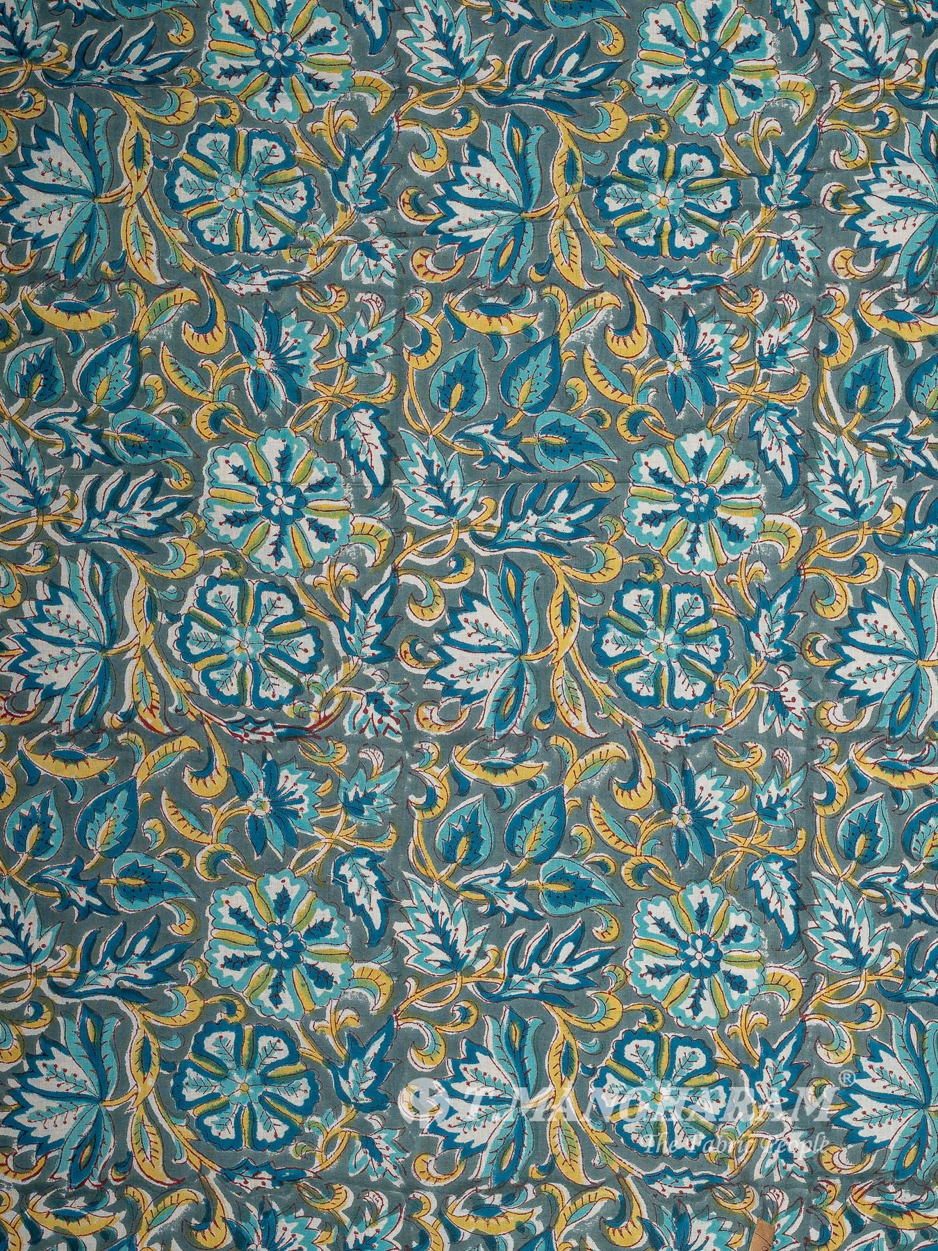 Grey Cotton Fabric - EC16029