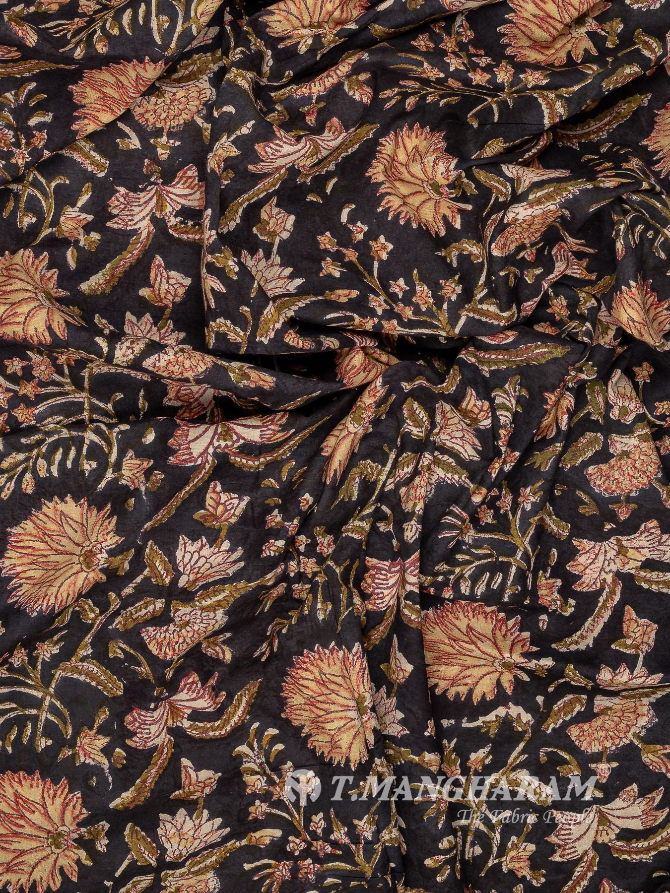 Black Cotton Fabric - EC16057