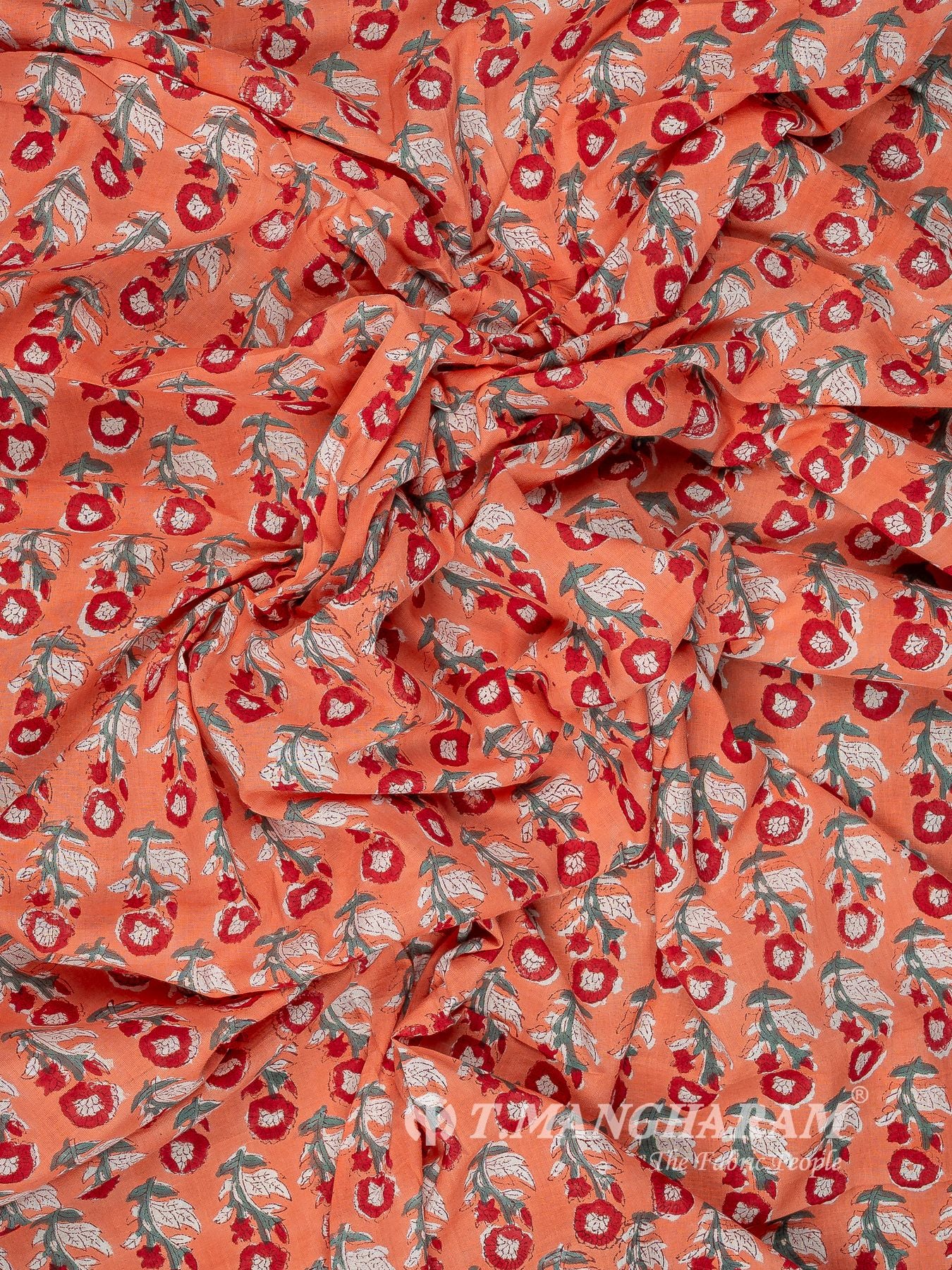Peach Cotton Fabric - EC16025