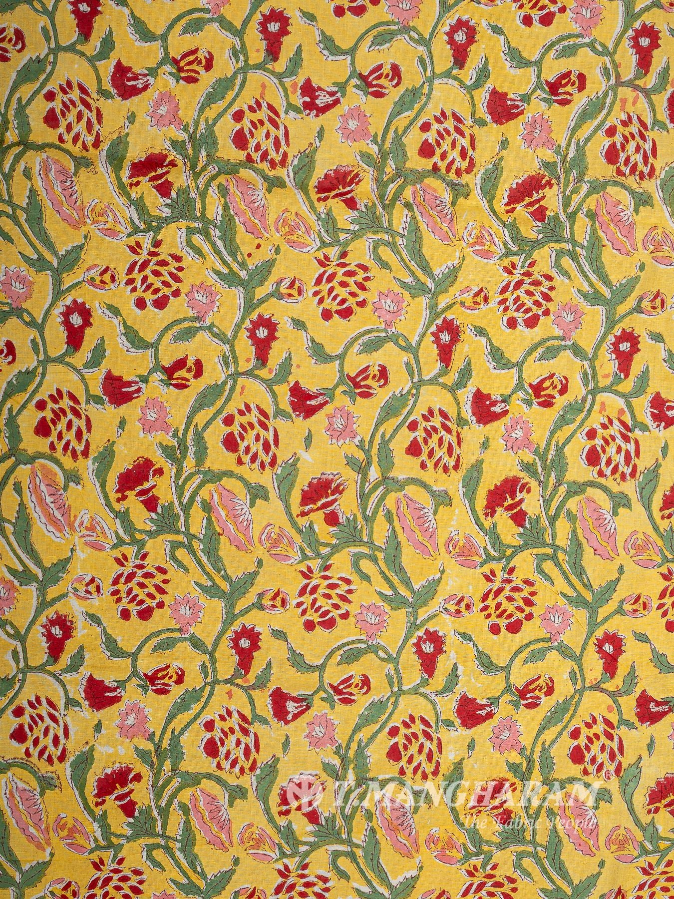 Yellow Cotton Fabric - EC16056