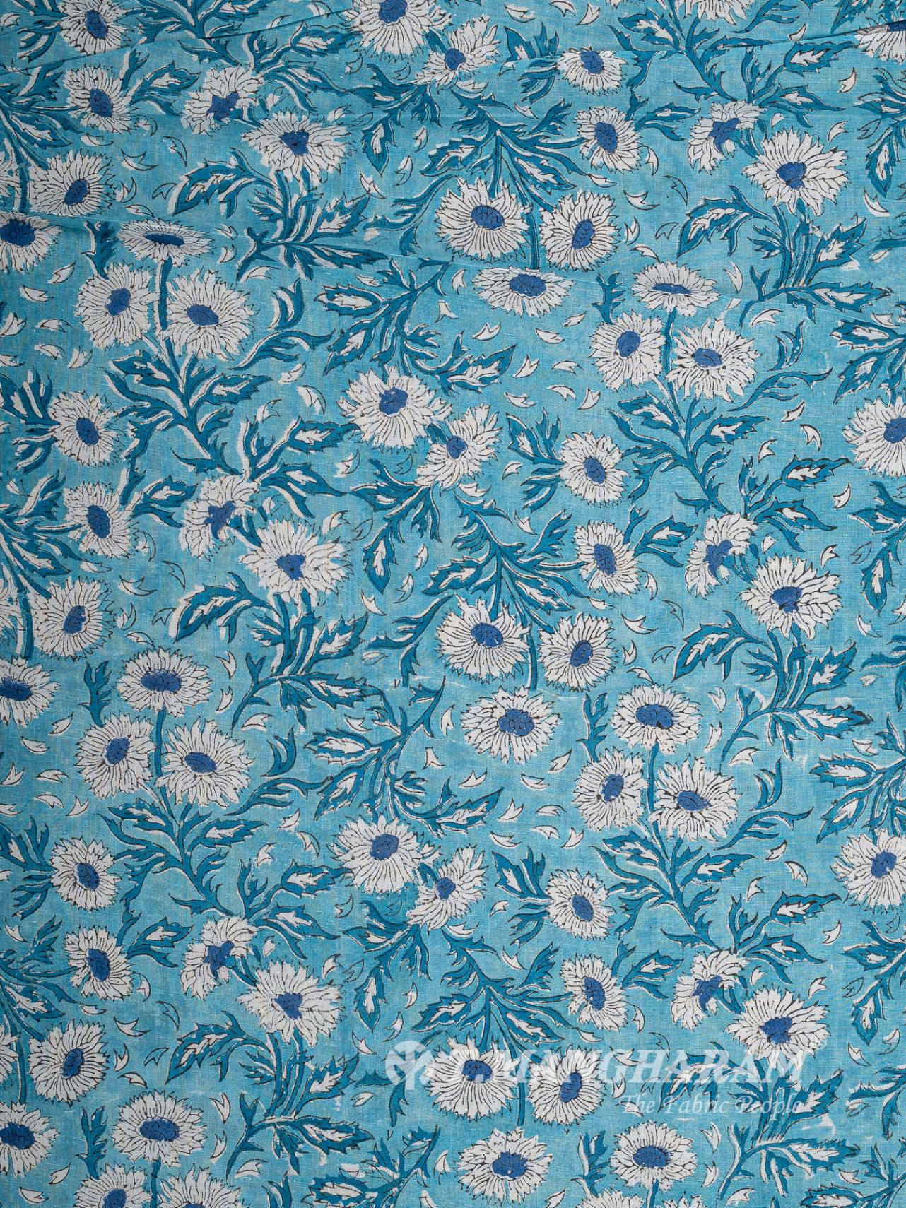 Blue Cotton Fabric - EC16053