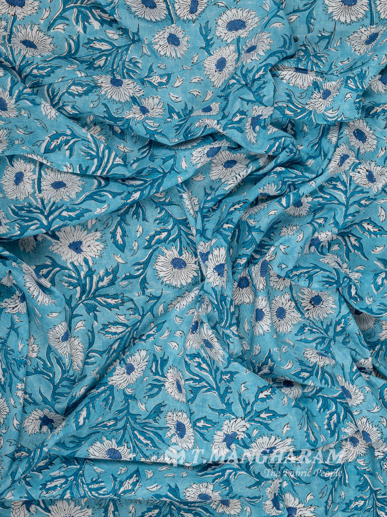 Blue Cotton Fabric - EC16053