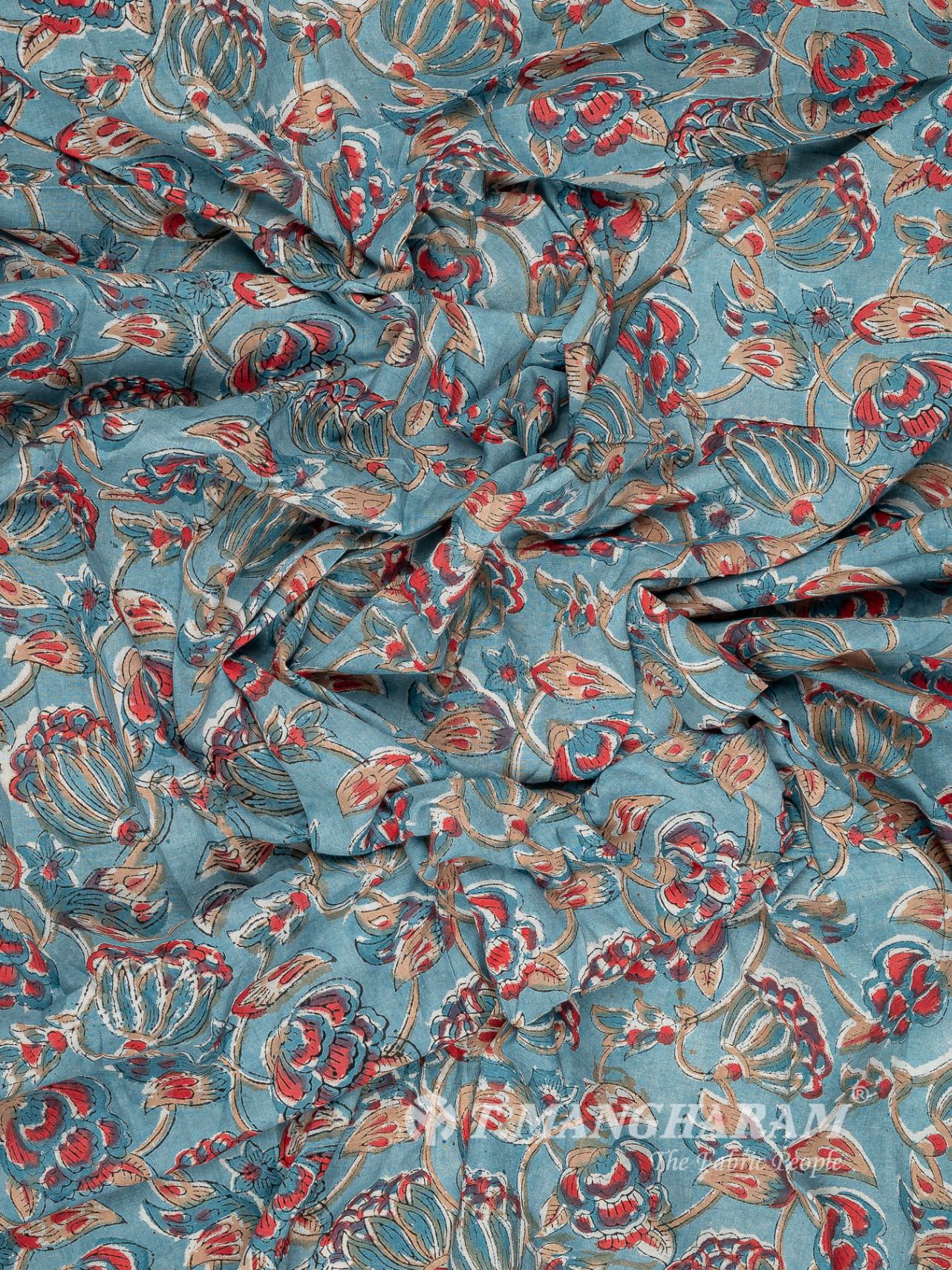 Blue Cotton Fabric - EC16038