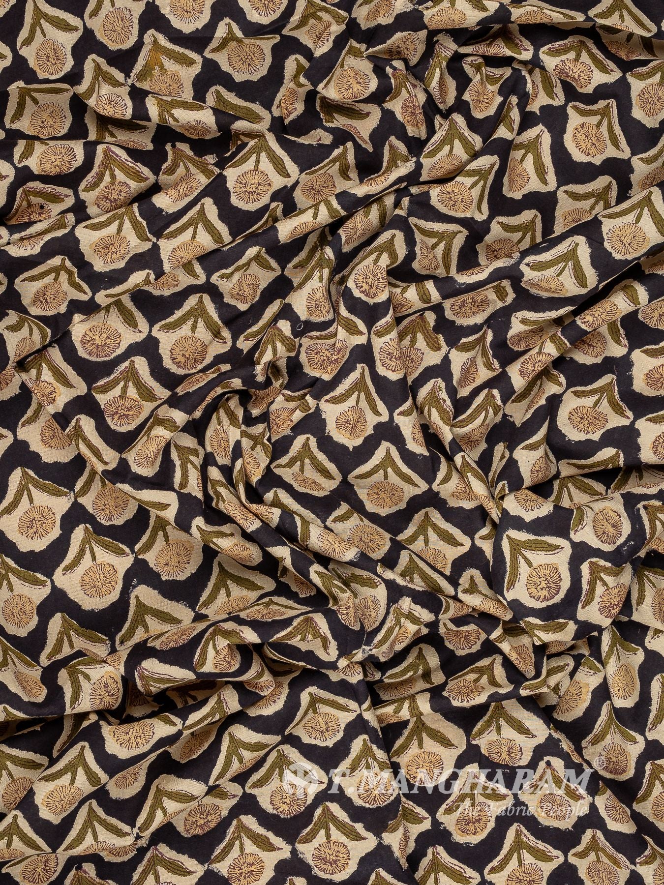 Black Cotton Fabric - EC16032