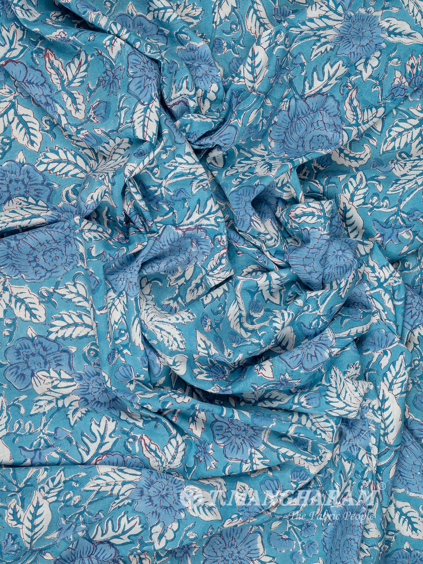 Blue Cotton Fabric - EC16060