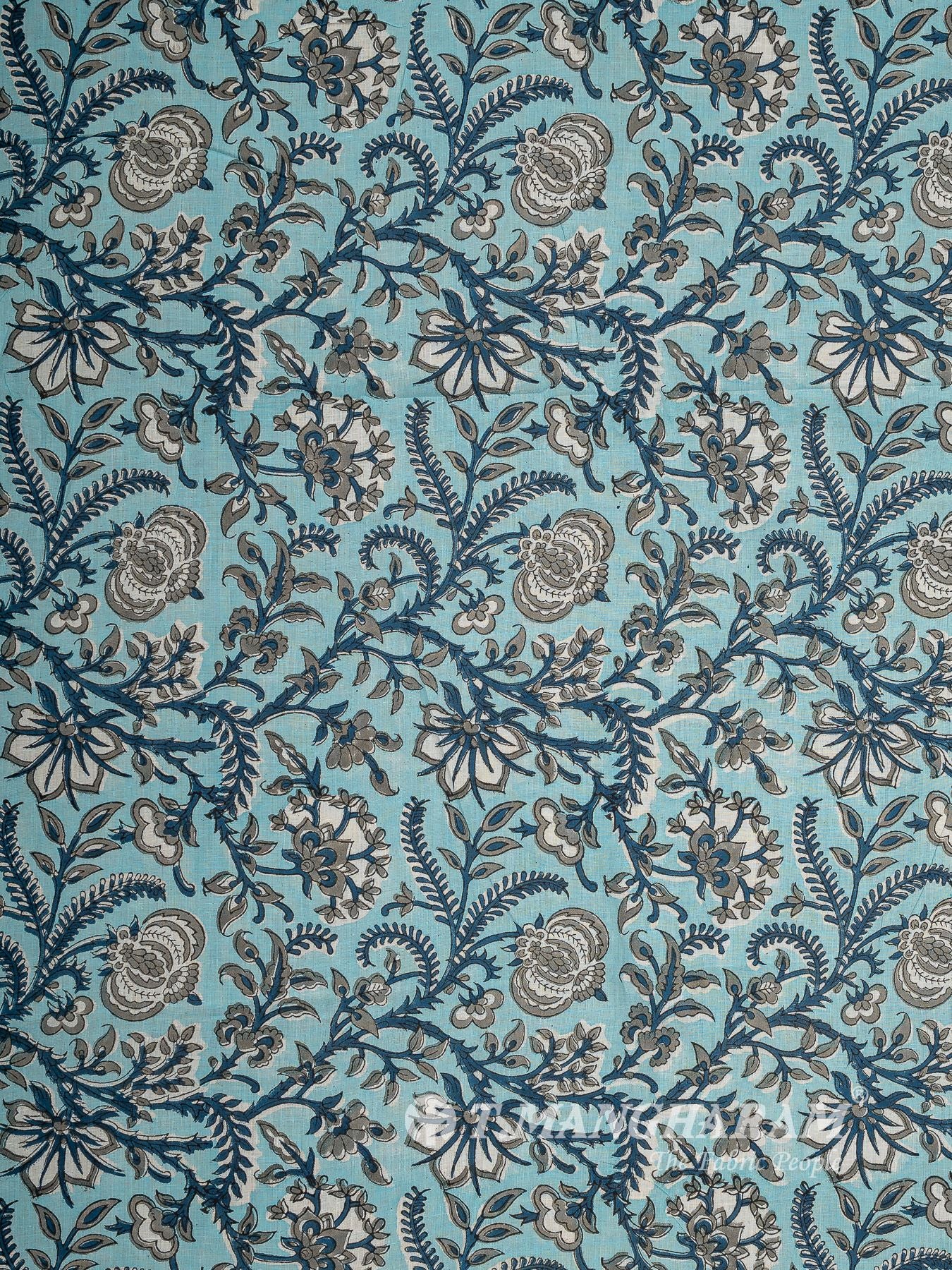 Blue Cotton Fabric - EC16044