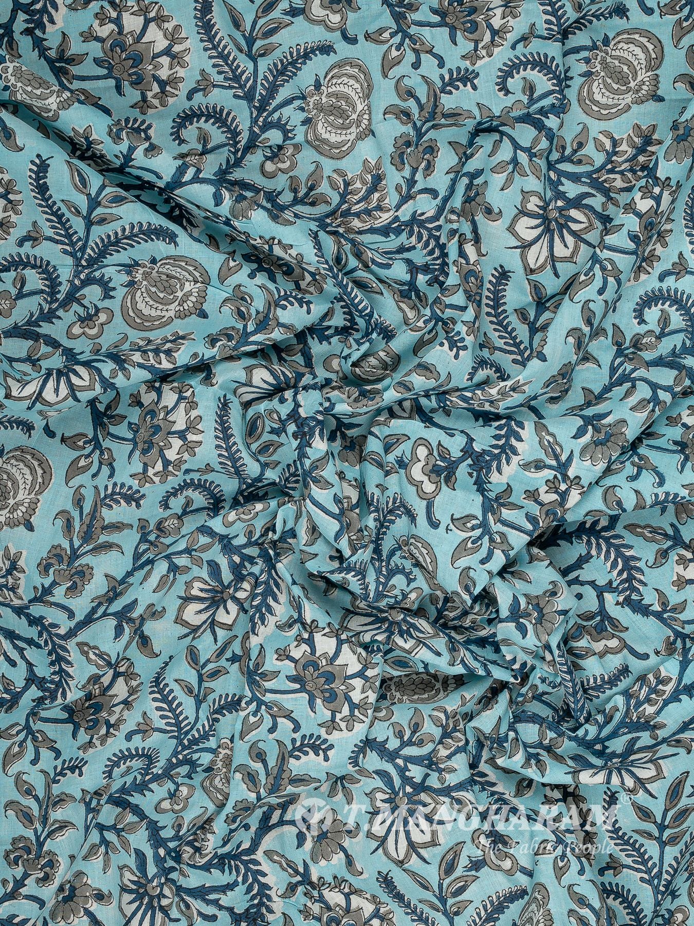 Blue Cotton Fabric - EC16044