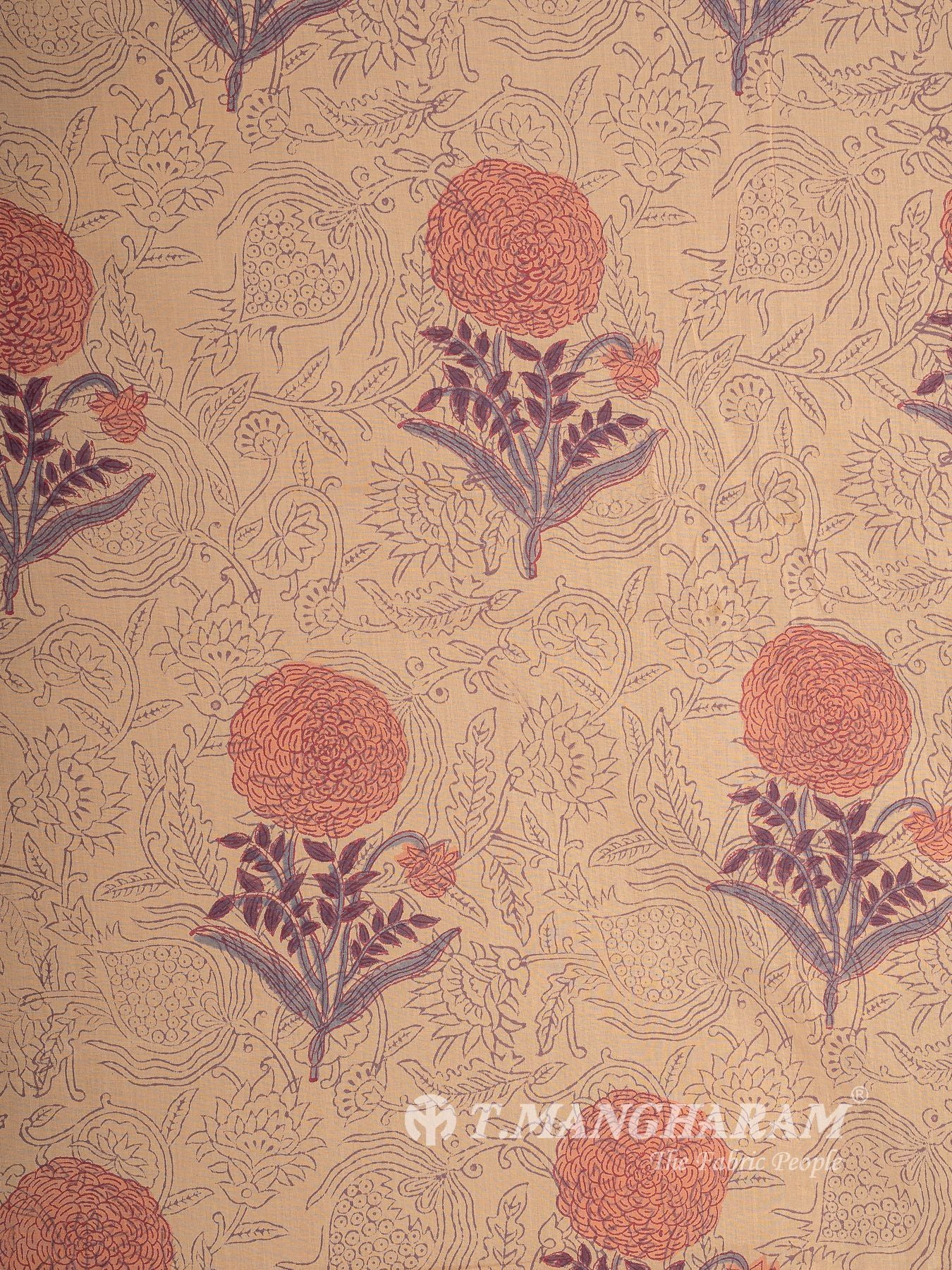 Peach Cotton Fabric - EC16067