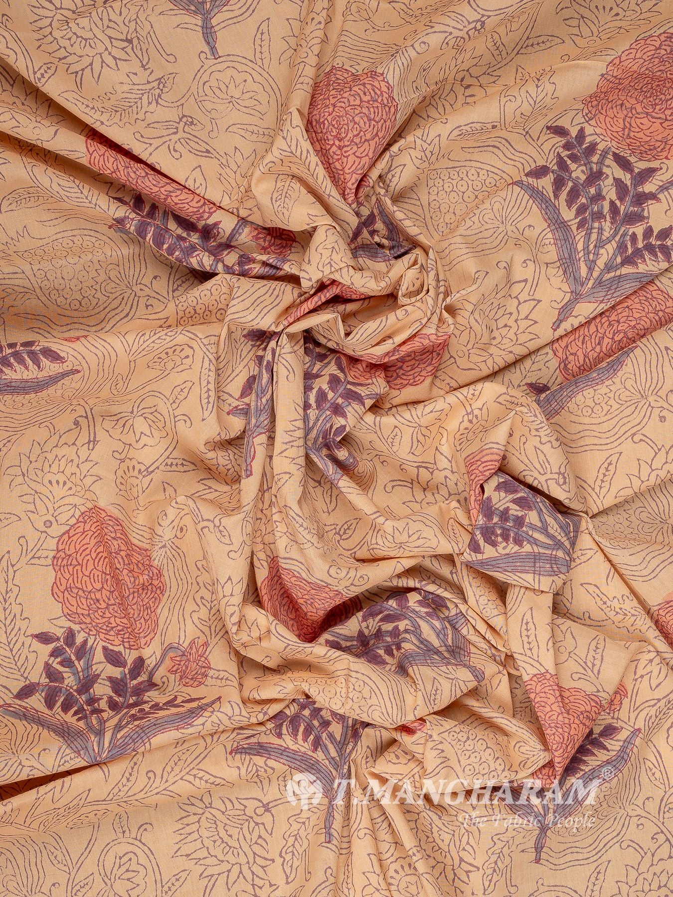 Peach Cotton Fabric - EC16067