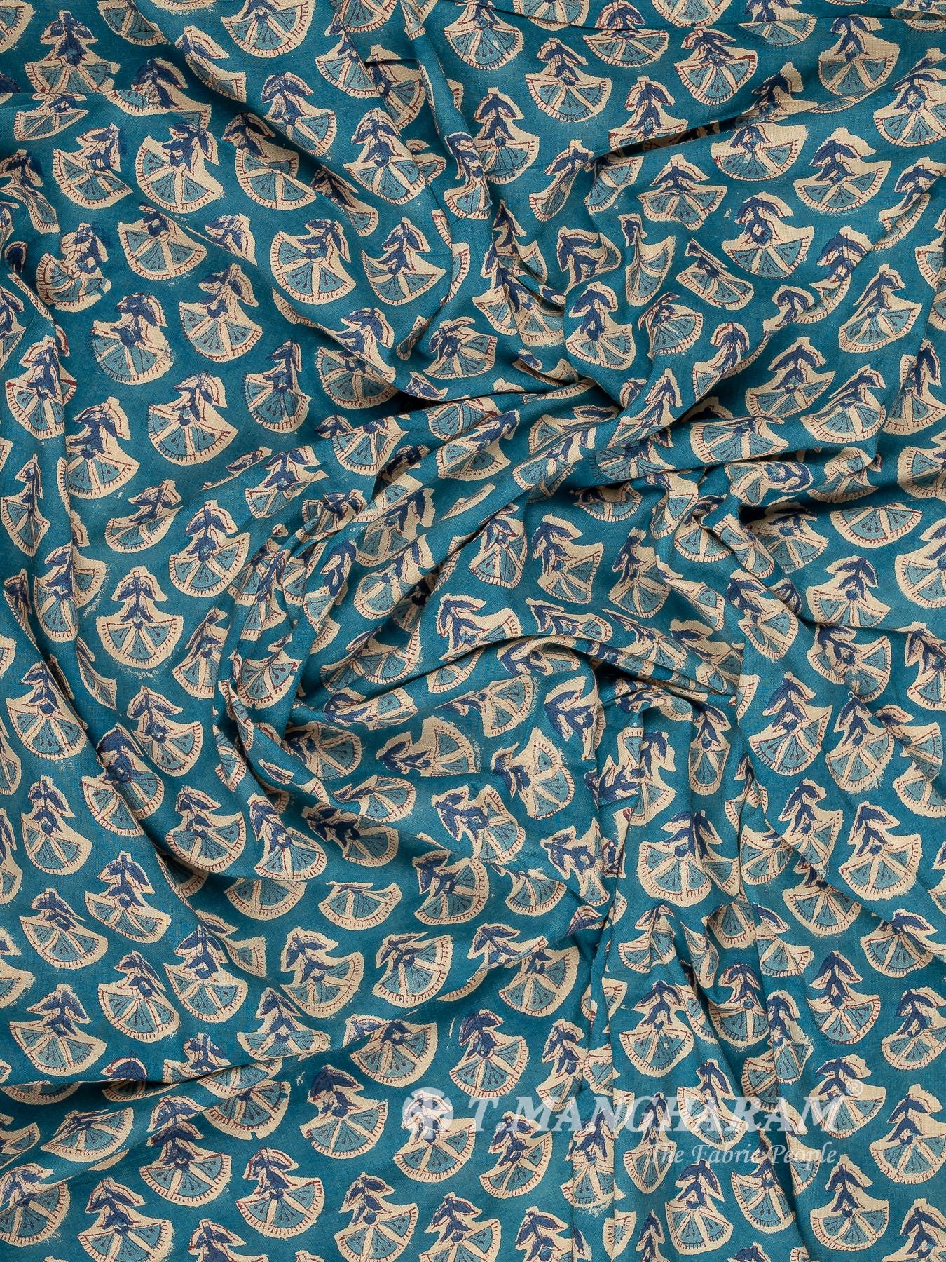 Blue Cotton Fabric - EC16055