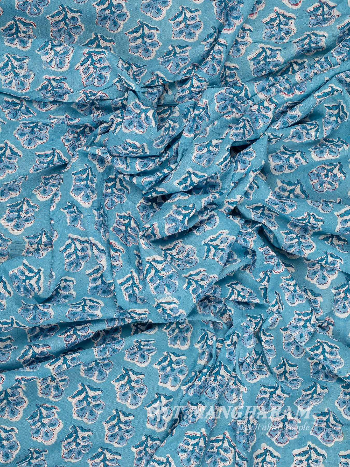 Blue Cotton Fabric - EC16051