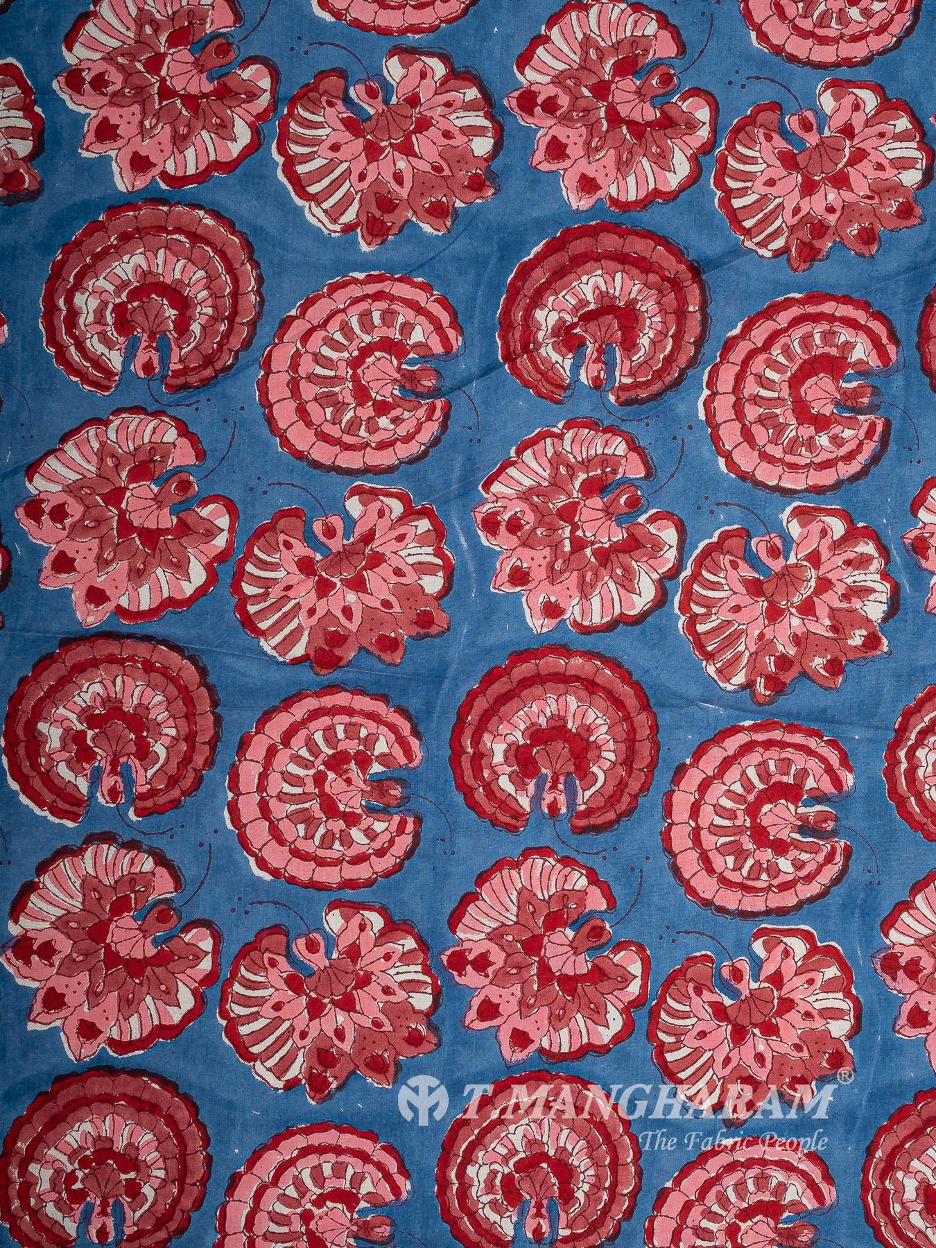 Blue Cotton Fabric - EC16031