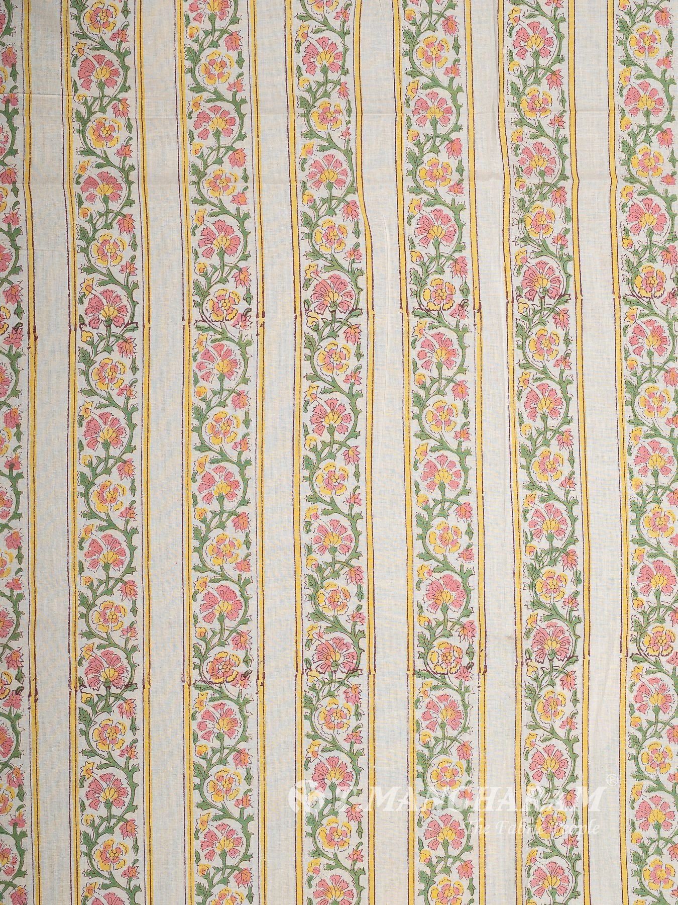 Cream Cotton Fabric - EC16027