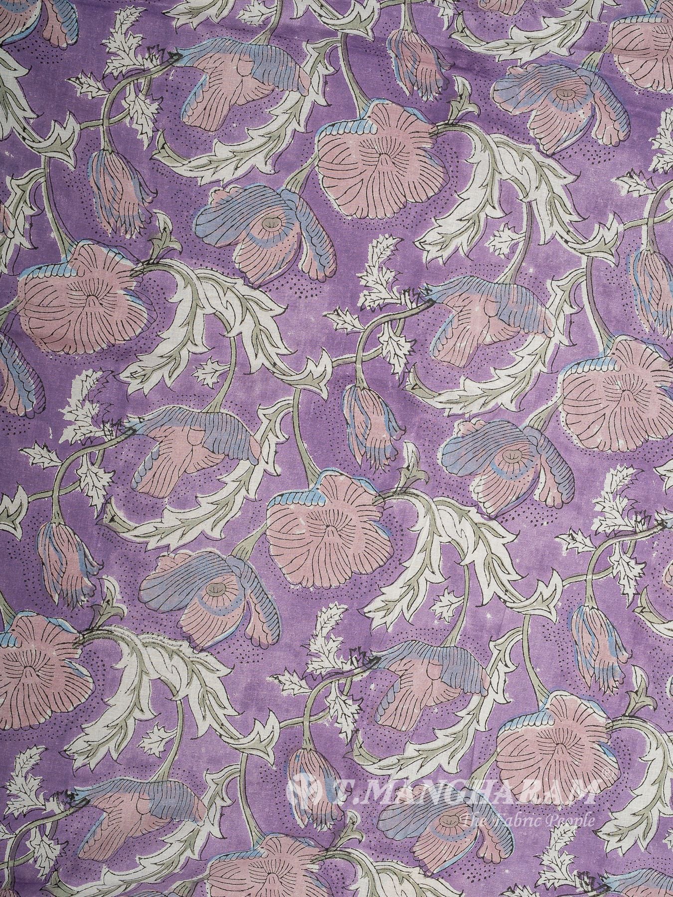 Purple Cotton Fabric - EC16049