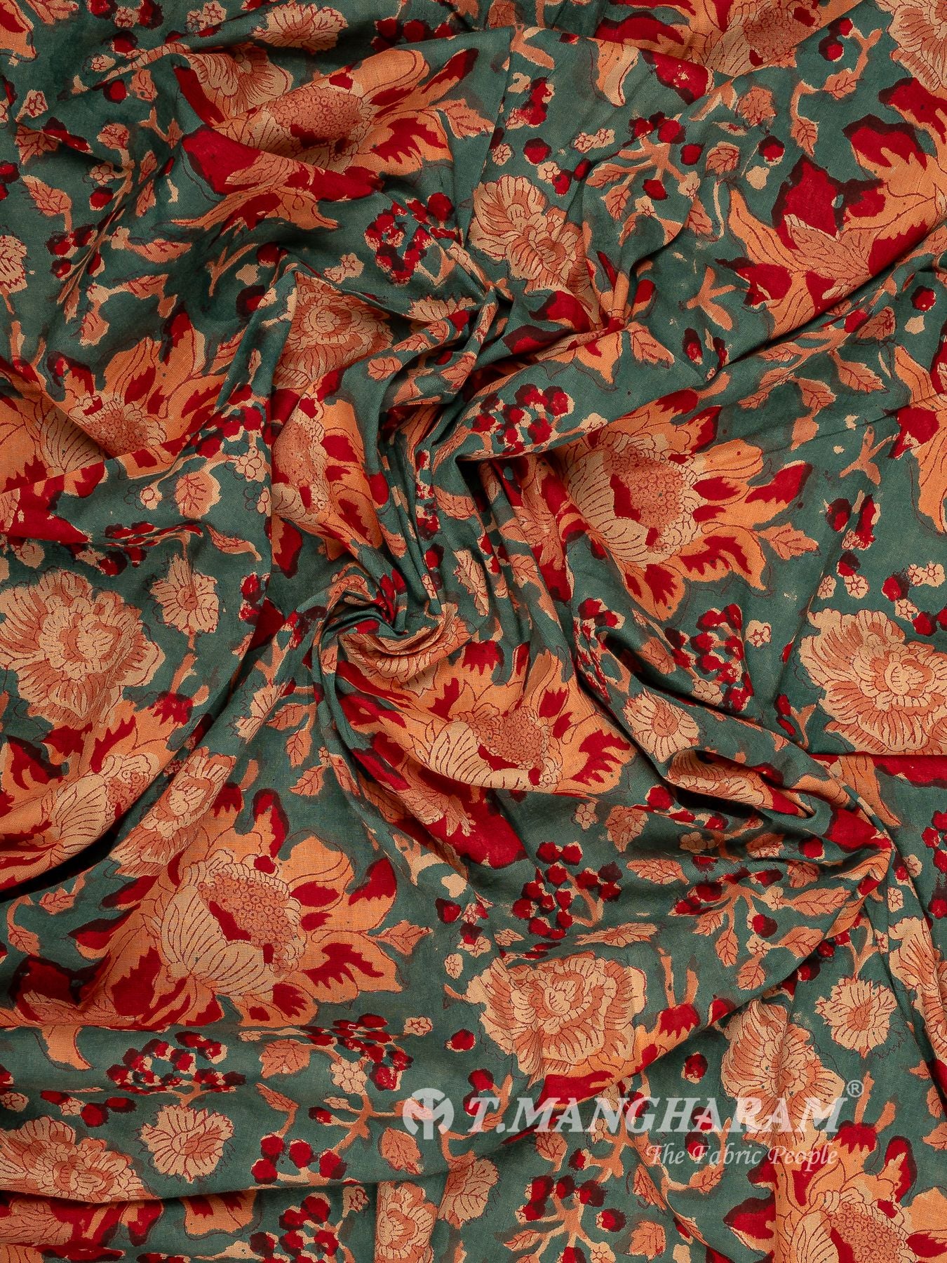 Green Cotton Fabric - EC16069