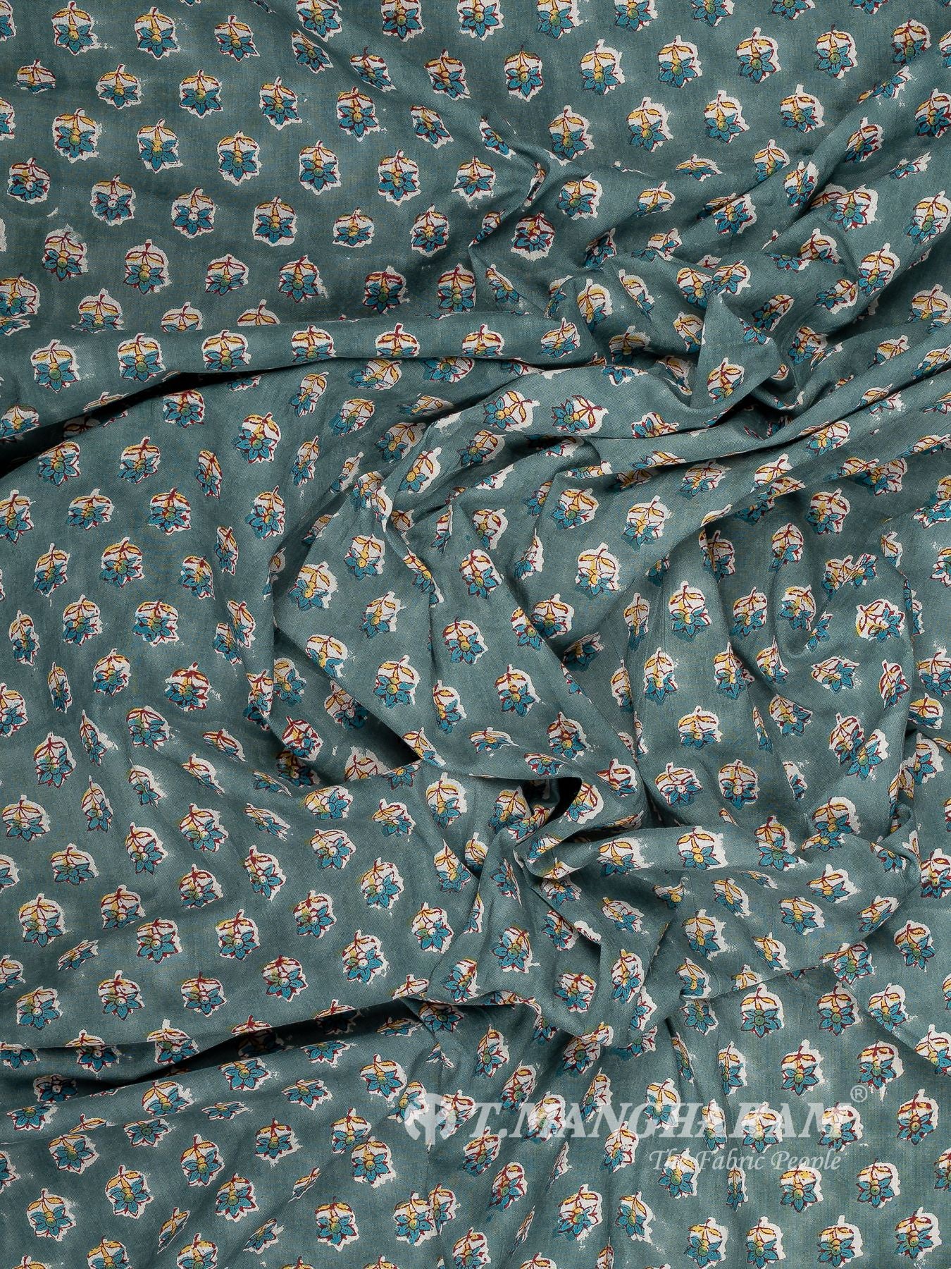 Blue Cotton Fabric - EC16033