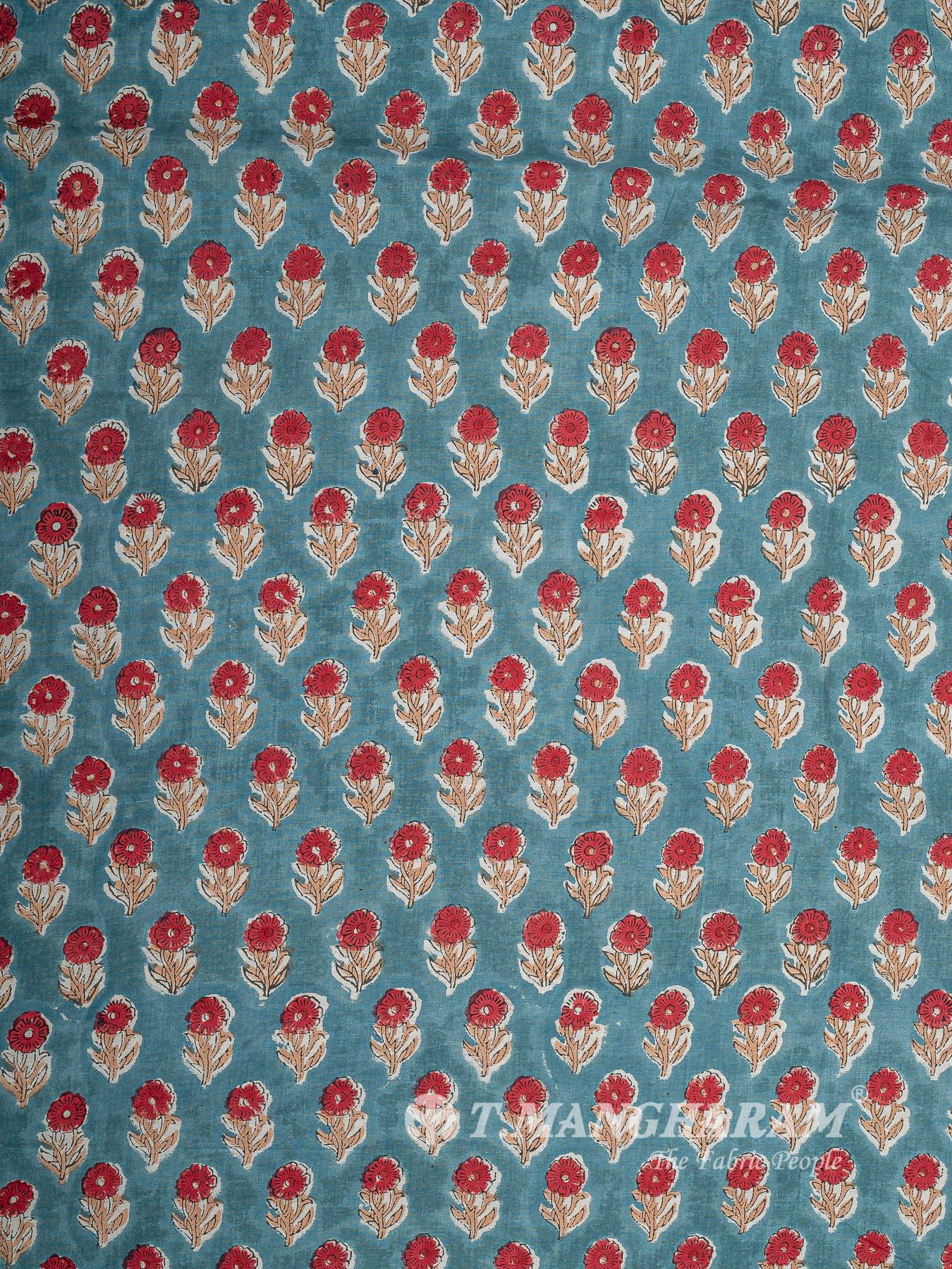 Blue Cotton Fabric - EC16034