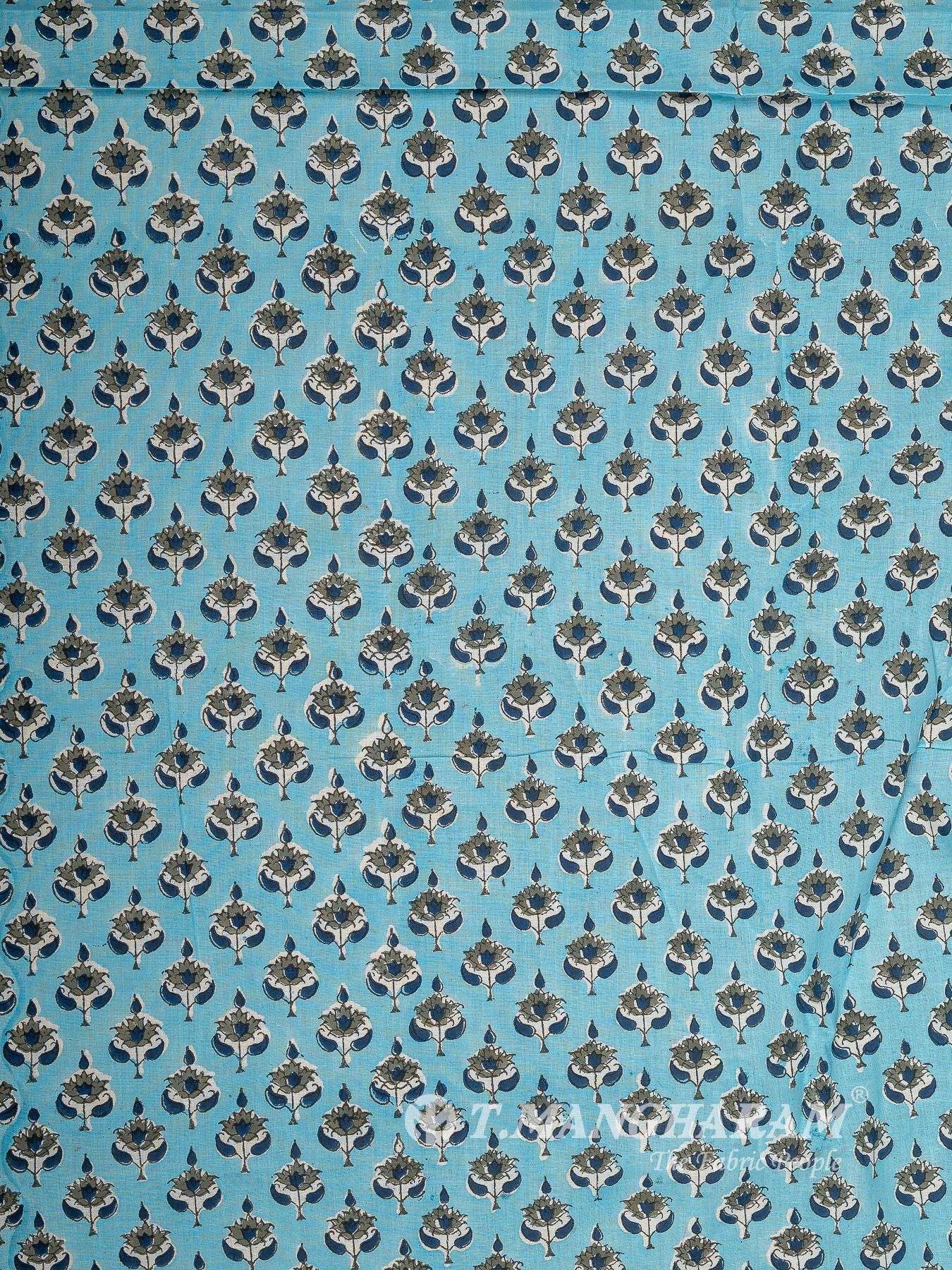 Blue Cotton Fabric - EC16028