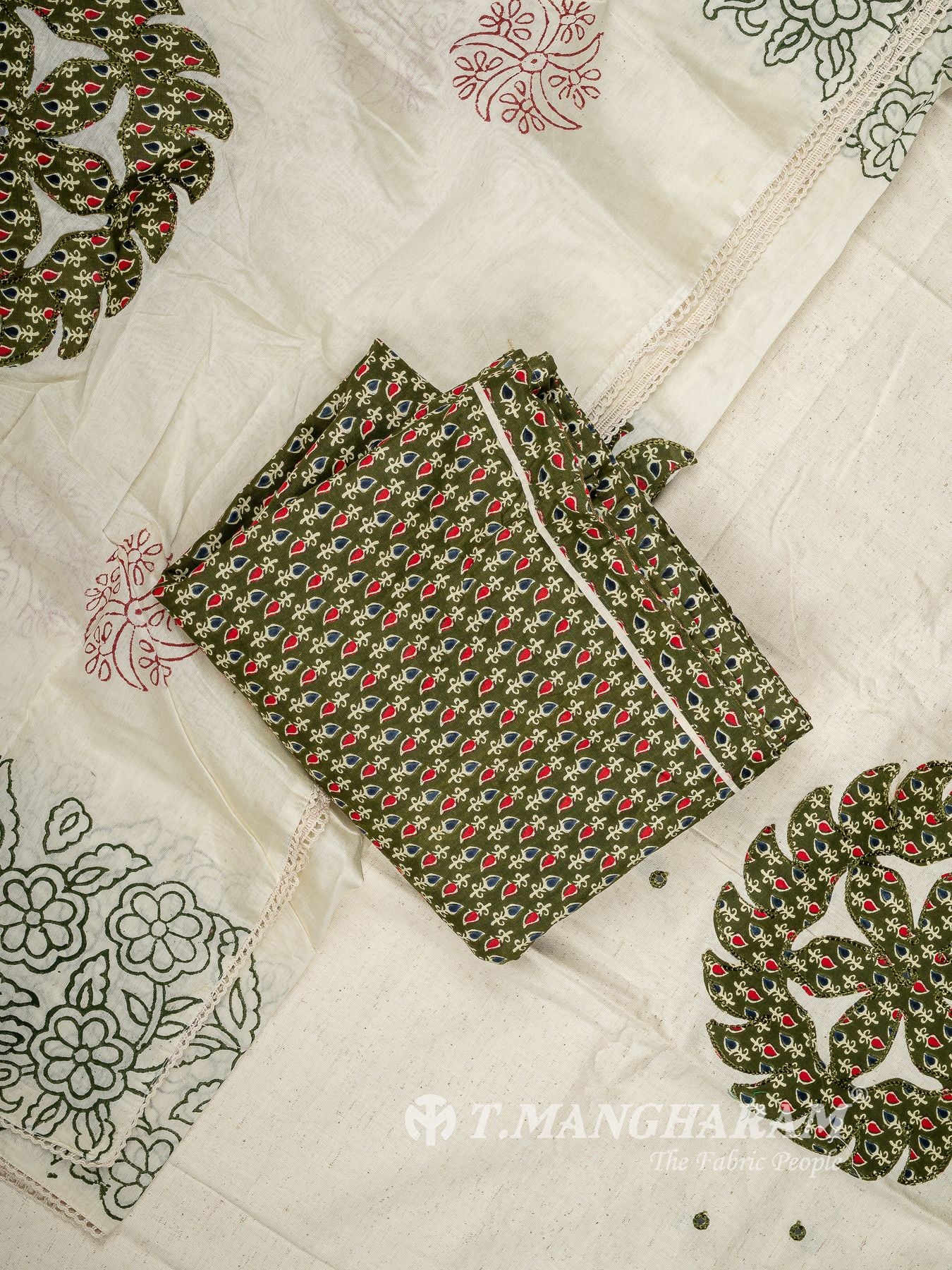 Cotton Chudidhar Fabric Set