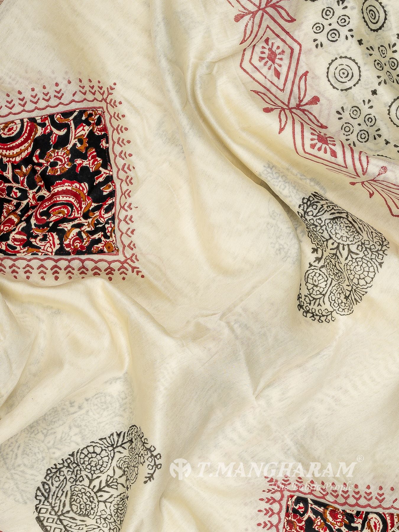 Black Cotton Chudidhar Fabric Set - EG2120