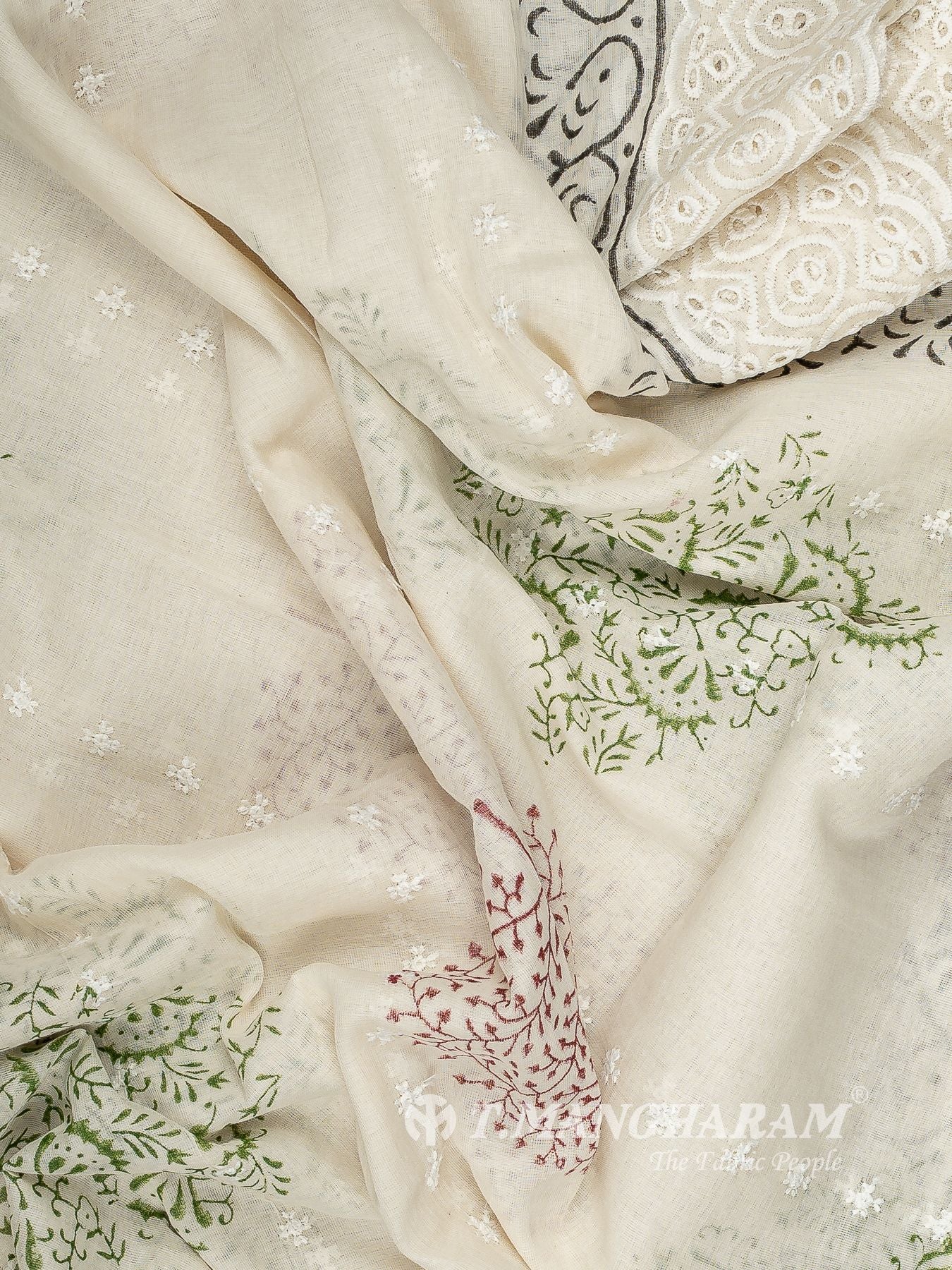 Cotton Chudidhar Fabric Set