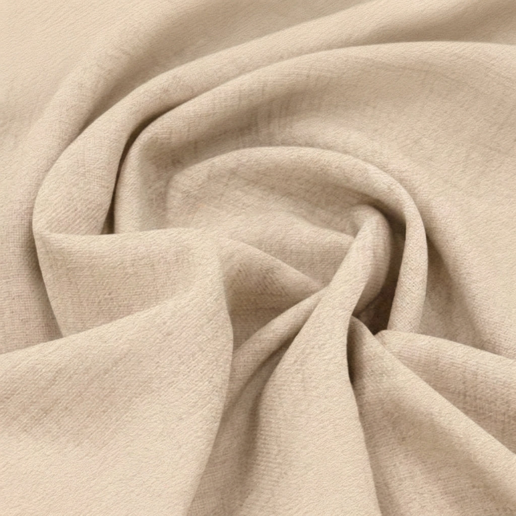 Swirled Plain Beige Plain Satin Fabric