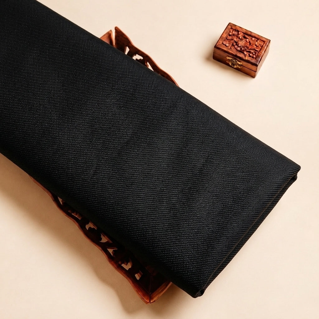 Black Net Plain Net Fabric