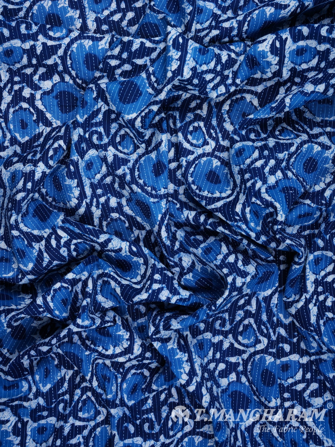 Indigo Cotton Fabric - EC0862 VIEW-4