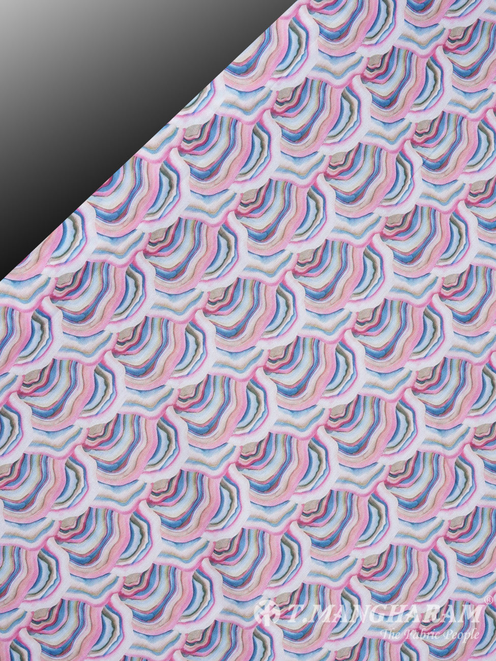 White Muslin Cotton Fabric - EC2464 view-2