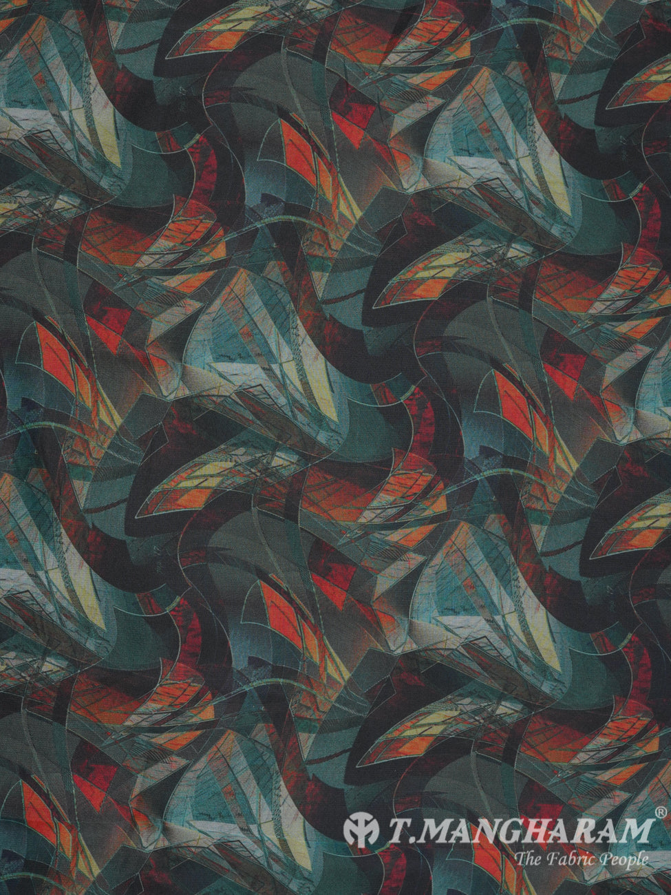 Multicolor Tissue Organza Fabric - EB1270 view-3