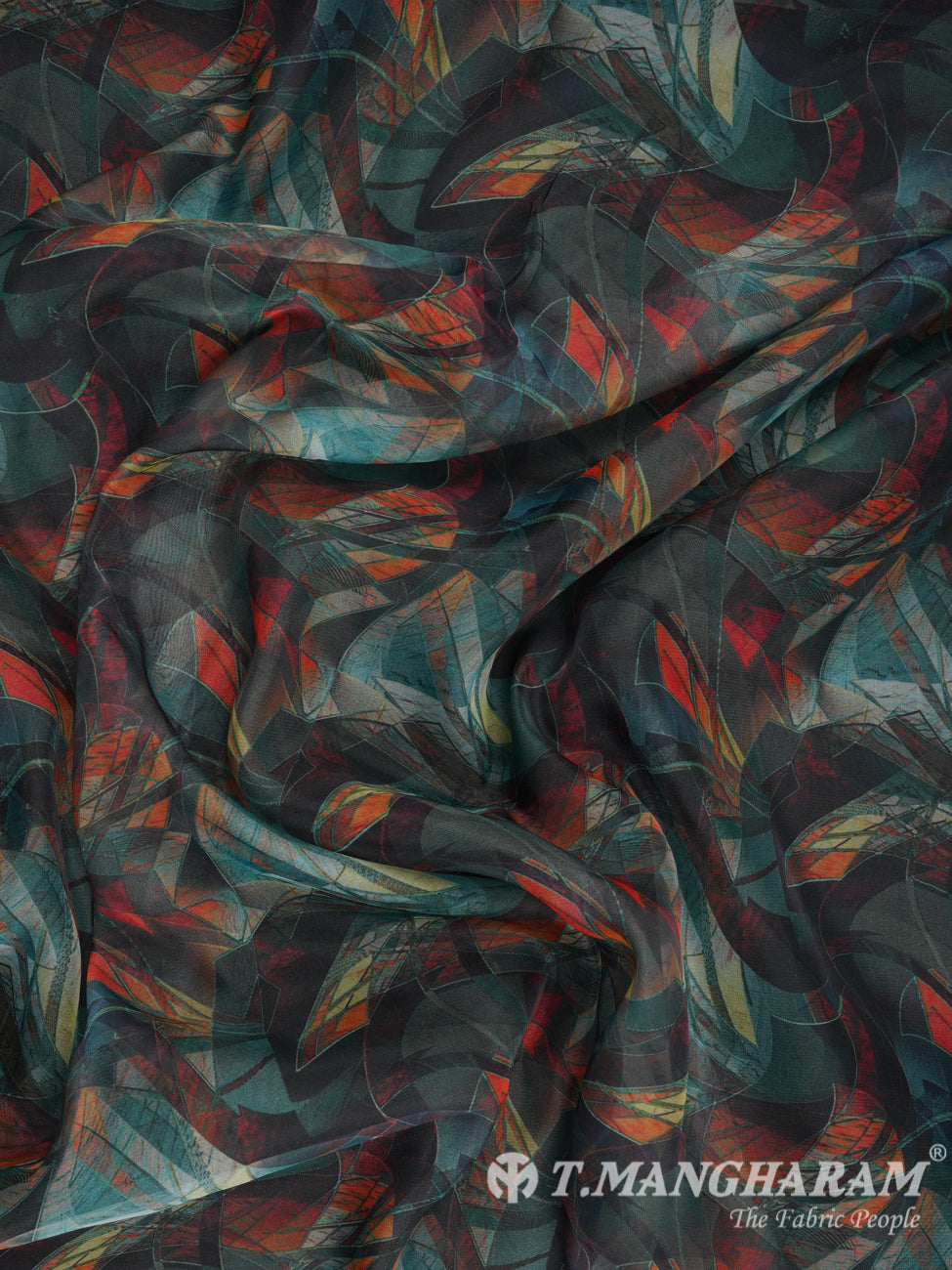 Multicolor Tissue Organza Fabric - EB1270 view-4