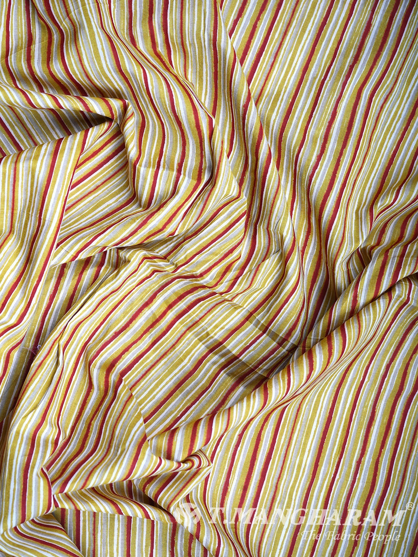 Mustard Yellow Cotton Fabric - EC2834 view-4