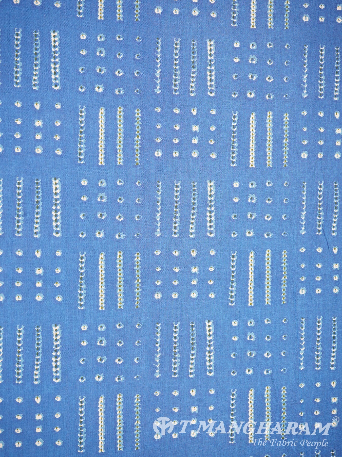 Blue Cotton Fabric - EC3023 view-3