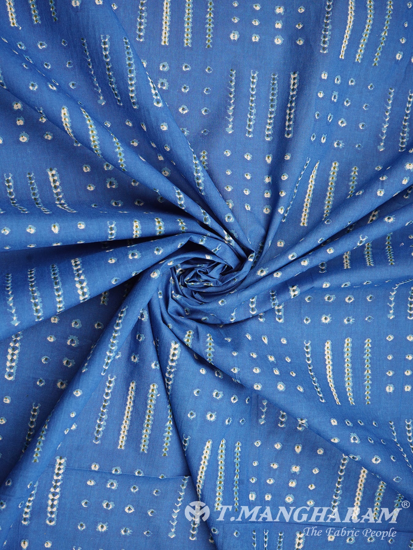 Blue Cotton Fabric - EC3023 view-1