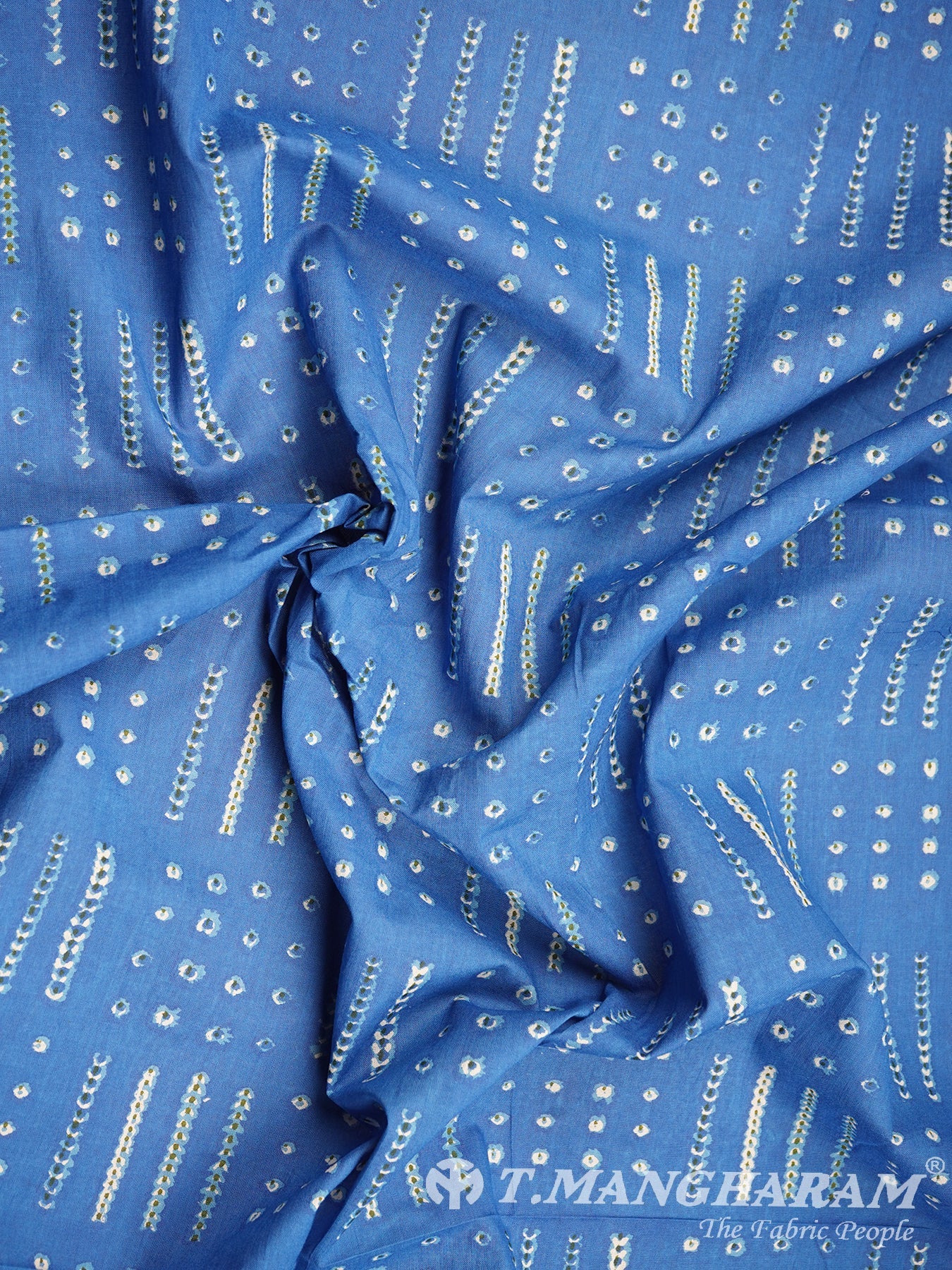 Blue Cotton Fabric - EC3023 view-4
