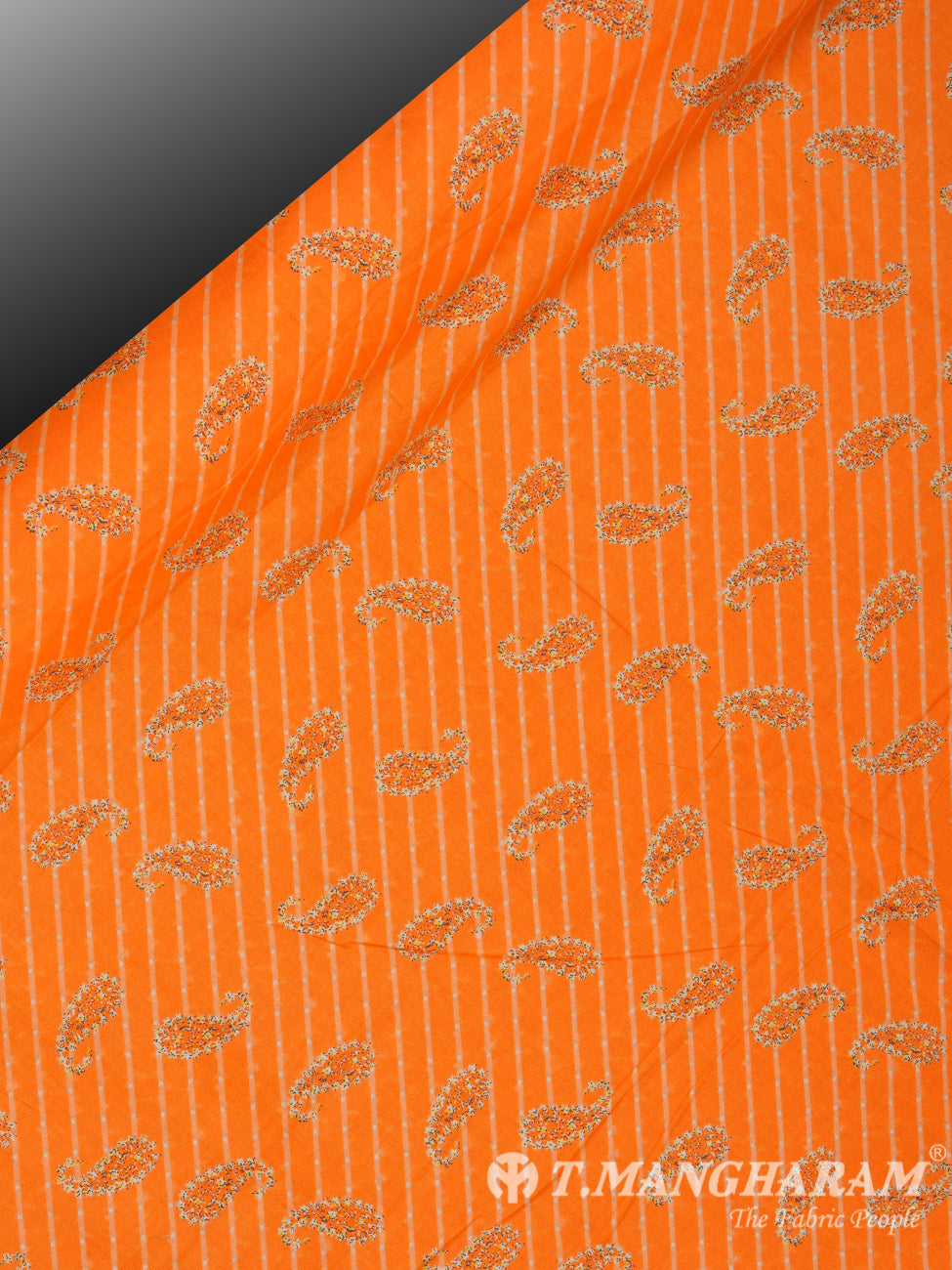 4 Meters Orange Cotton Fabric - EB1342