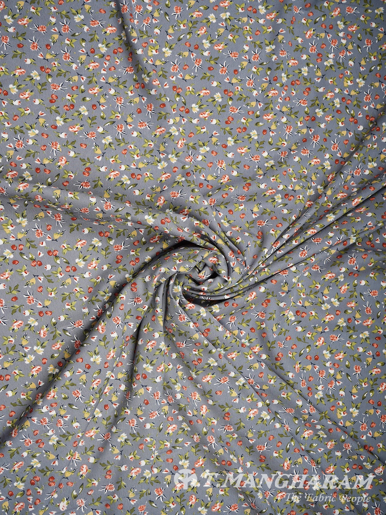 Blue Crepe Fabric - EC3093 view-1