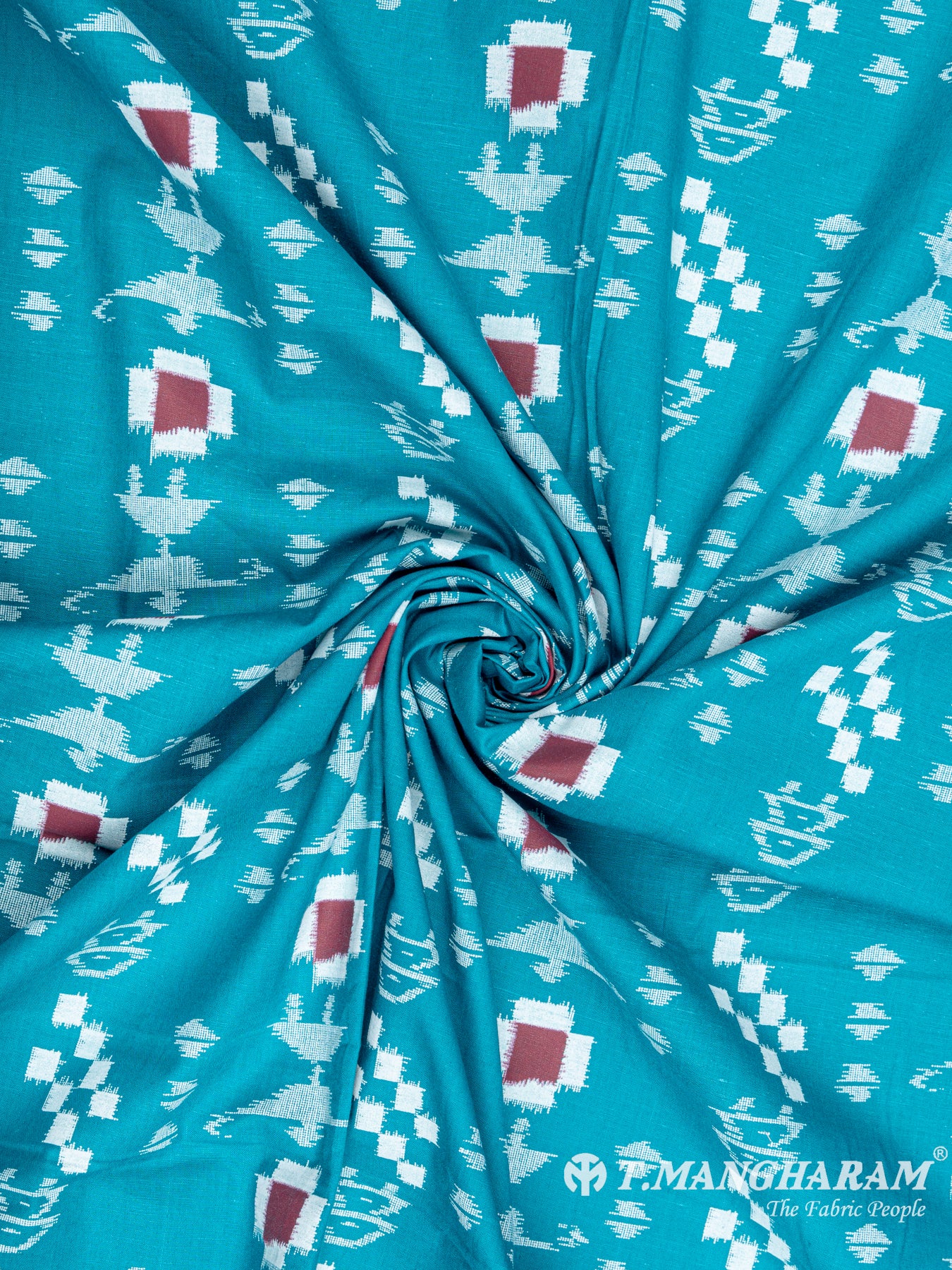 Blue Cotton Fabric - EC6287 view-1