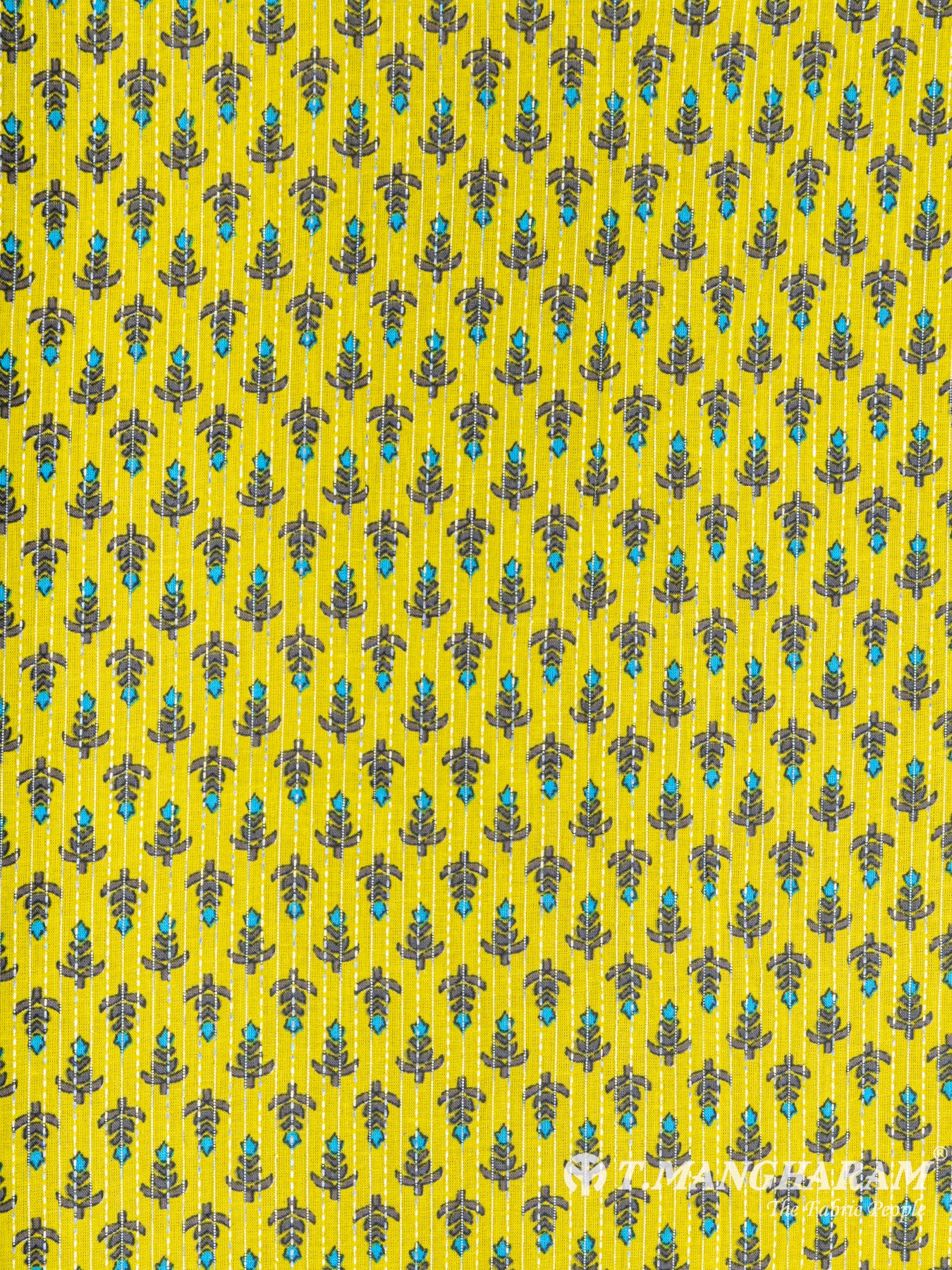 Yellow Cotton Fabric - EC6203 view-3