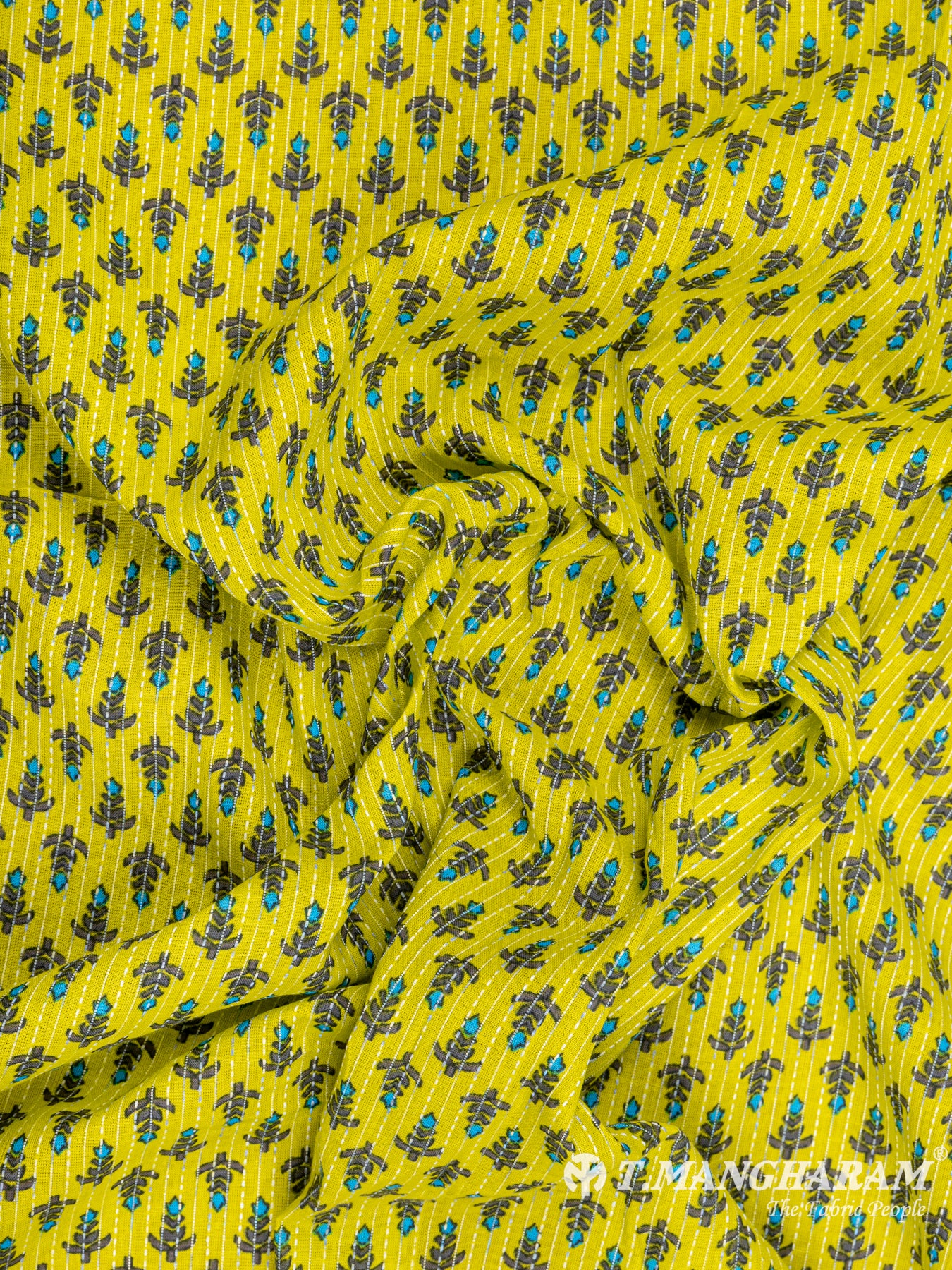 Yellow Cotton Fabric - EC6203 view-4