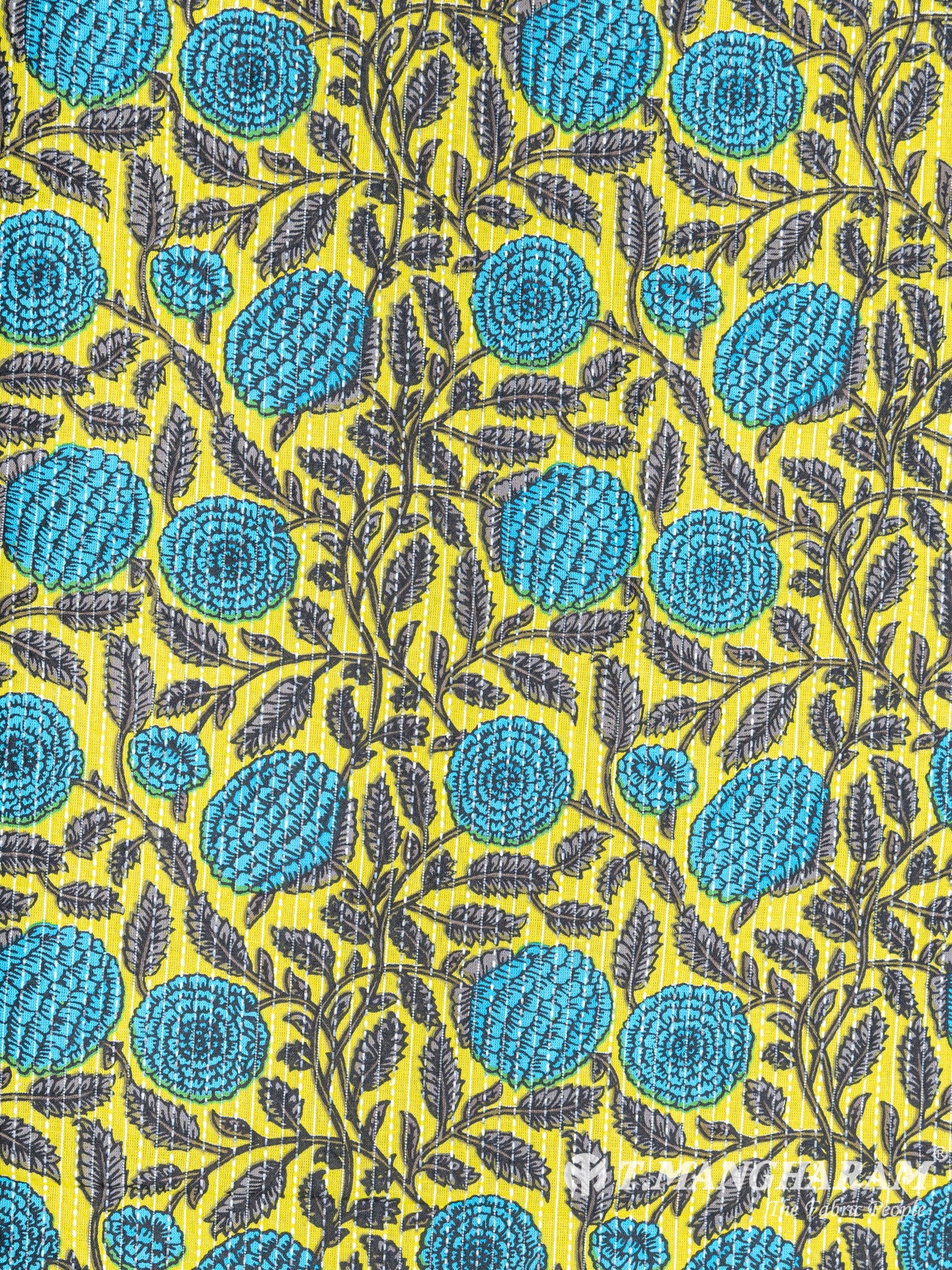 Yellow Cotton Fabric - EC6204 view-3