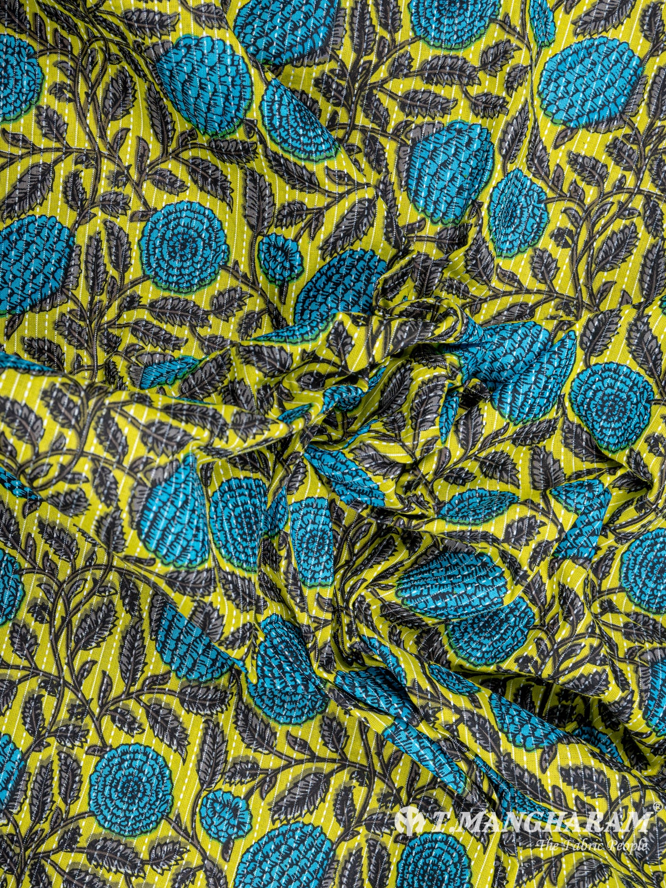 Yellow Cotton Fabric - EC6204 view-4
